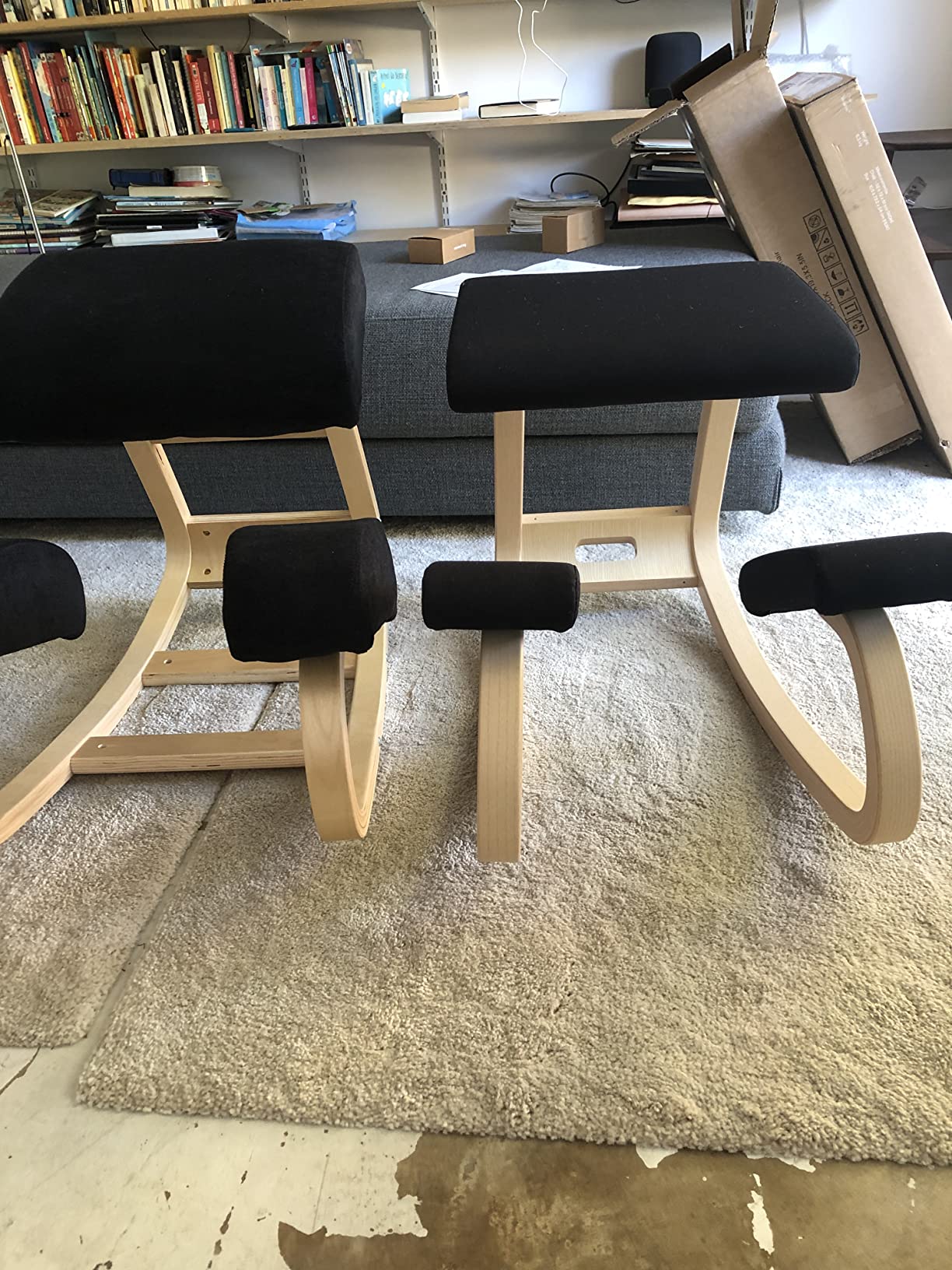 Luxton Home Ergonomic Kneeling Chair with Extra Padding - Posture Support Comfortable Desk Chair - Angled Rocking Stool & Balancing Seat - Natural Relief for Neck or Back Pain (with Extra Padding) customer photo 2