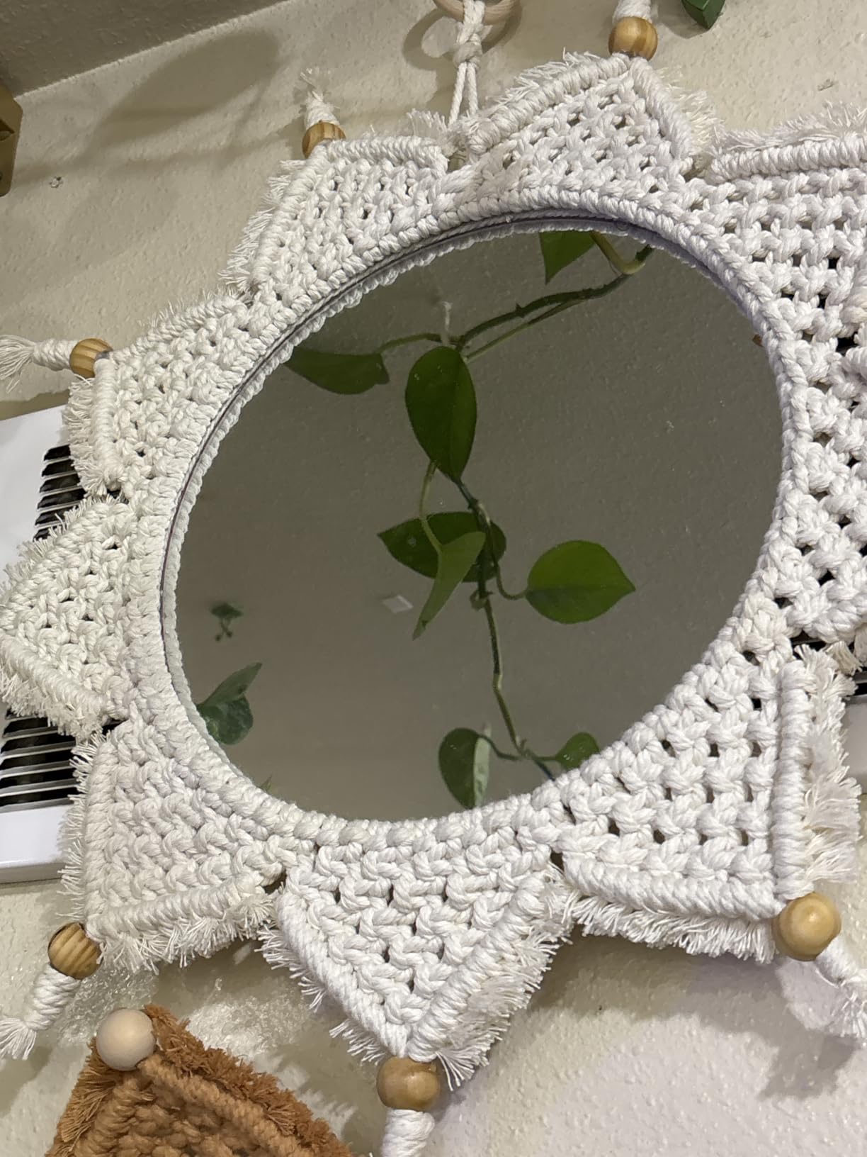 Macrame Cord 3mm X 547yd Not Dyed 100% Natural Cotton Macrame Rope, 4 Strand Twisted Cotton Cord Rope for Handmade Wall Hanging, Plant Hangers, Crafts, Knitting, Gift Wrapping(3mm X 500m) customer photo 1