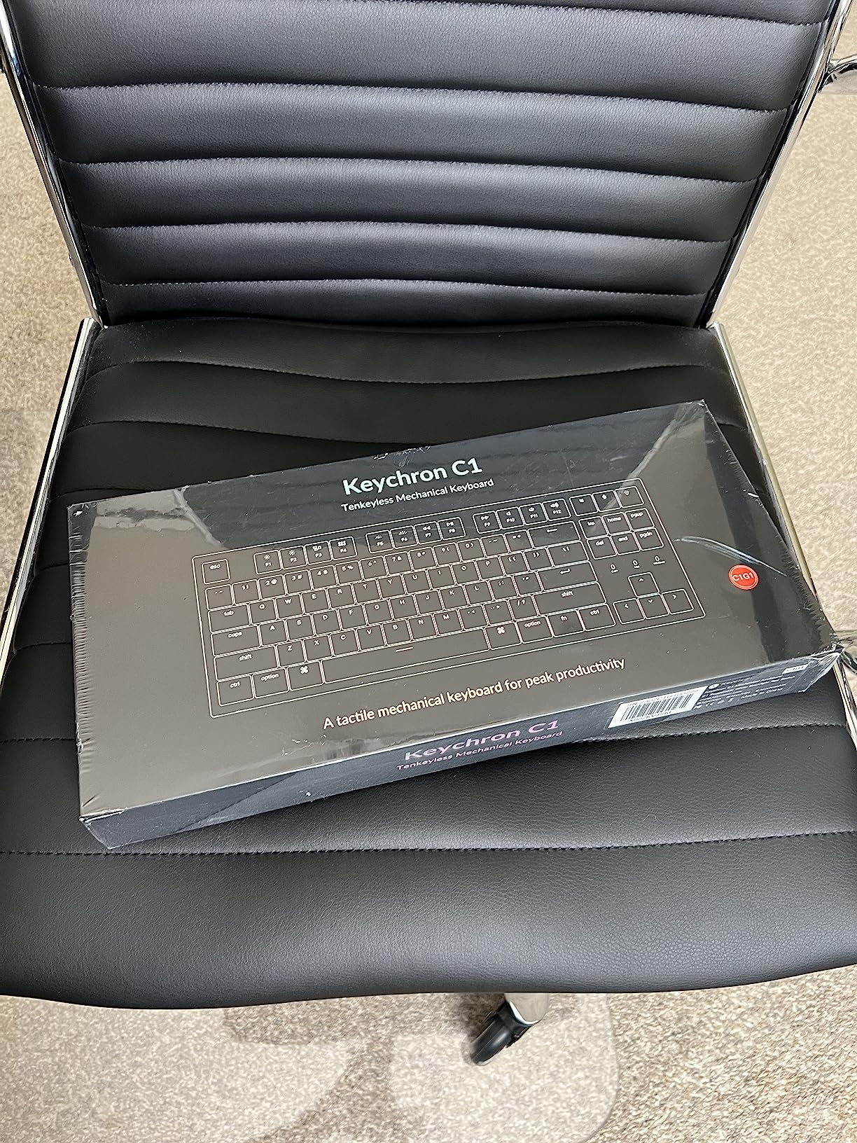 Keychron C1 Hot-swappable Wired Mechanical Keyboard with Gateron G Pro Red Switch/Double-Shot ABS Keycaps/White Backlight/USB Type-C Cable, Tenkeyless 87 Keys Computer Keyboard for Mac Windows PC customer photo 2