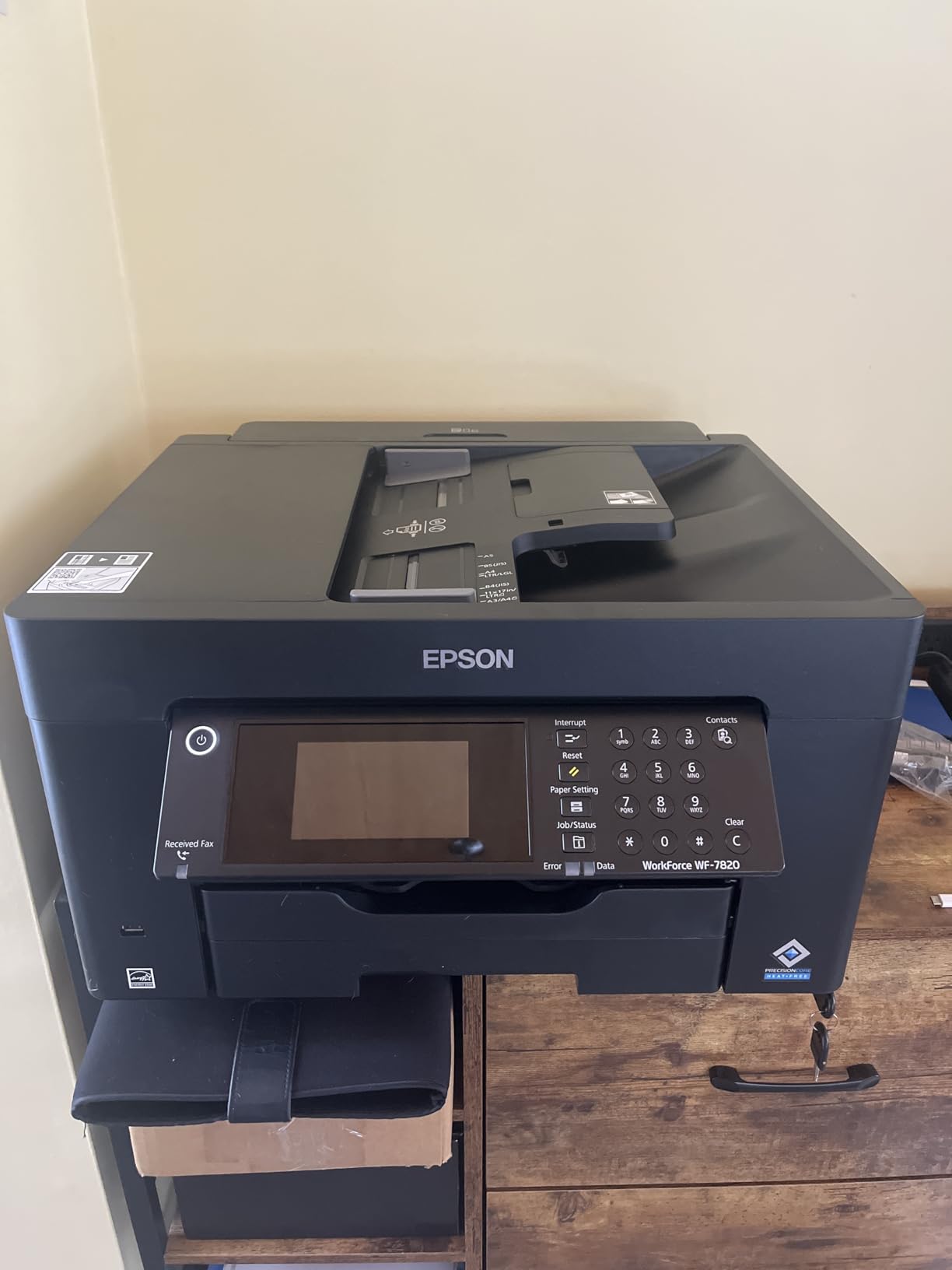 Epson Workforce Pro WF-7820 Wireless All-in-One Wide-Format Printer with ADF and Fax customer photo 1