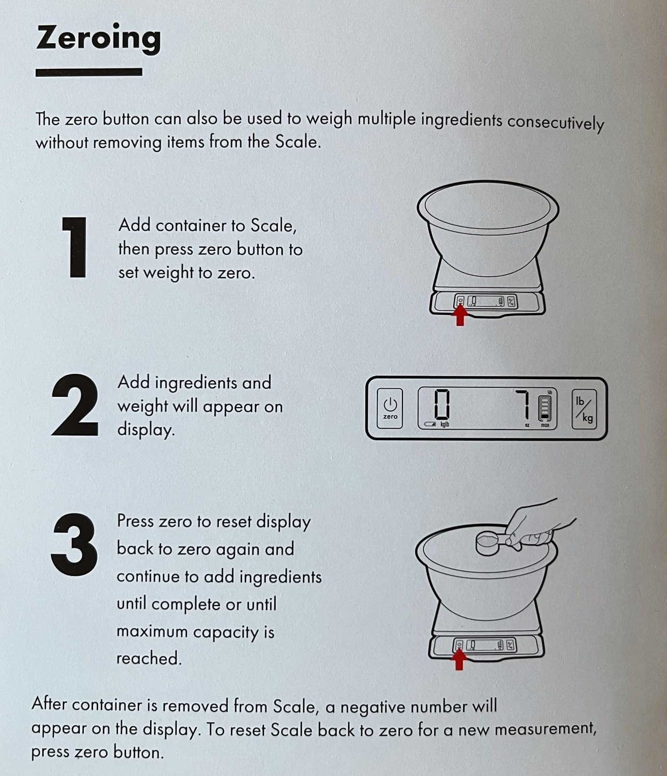OXO Good Grips 5-lb Kitchen Scale with Pull-Out Display, Black customer photo 2