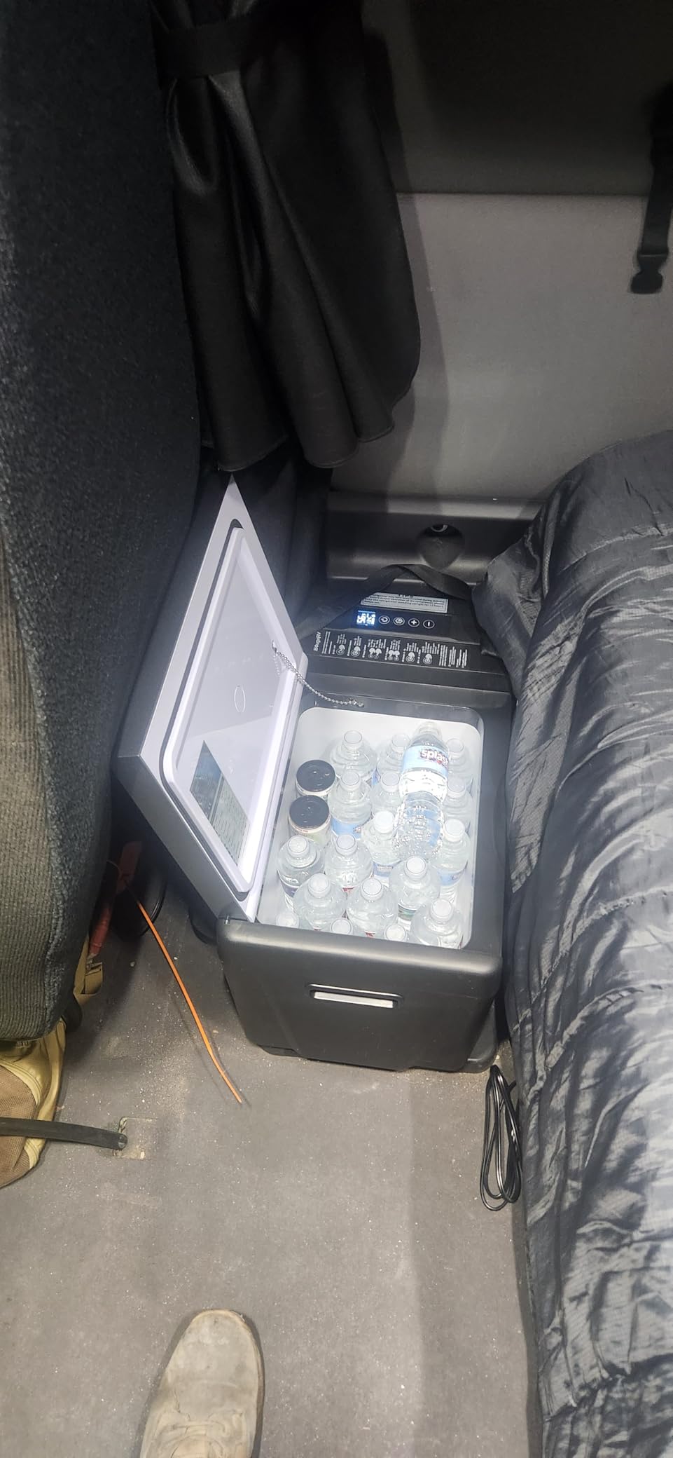 BougeRV 12 Volt Refrigerator 12V Car Fridge 23 Quart Portable Freezer Compressor Cooler 12/24V DC 110~240 Volt AC for Truck Van RV Camper SUV Travel Camping Road Trips Tailgating -7F~50F customer photo 2