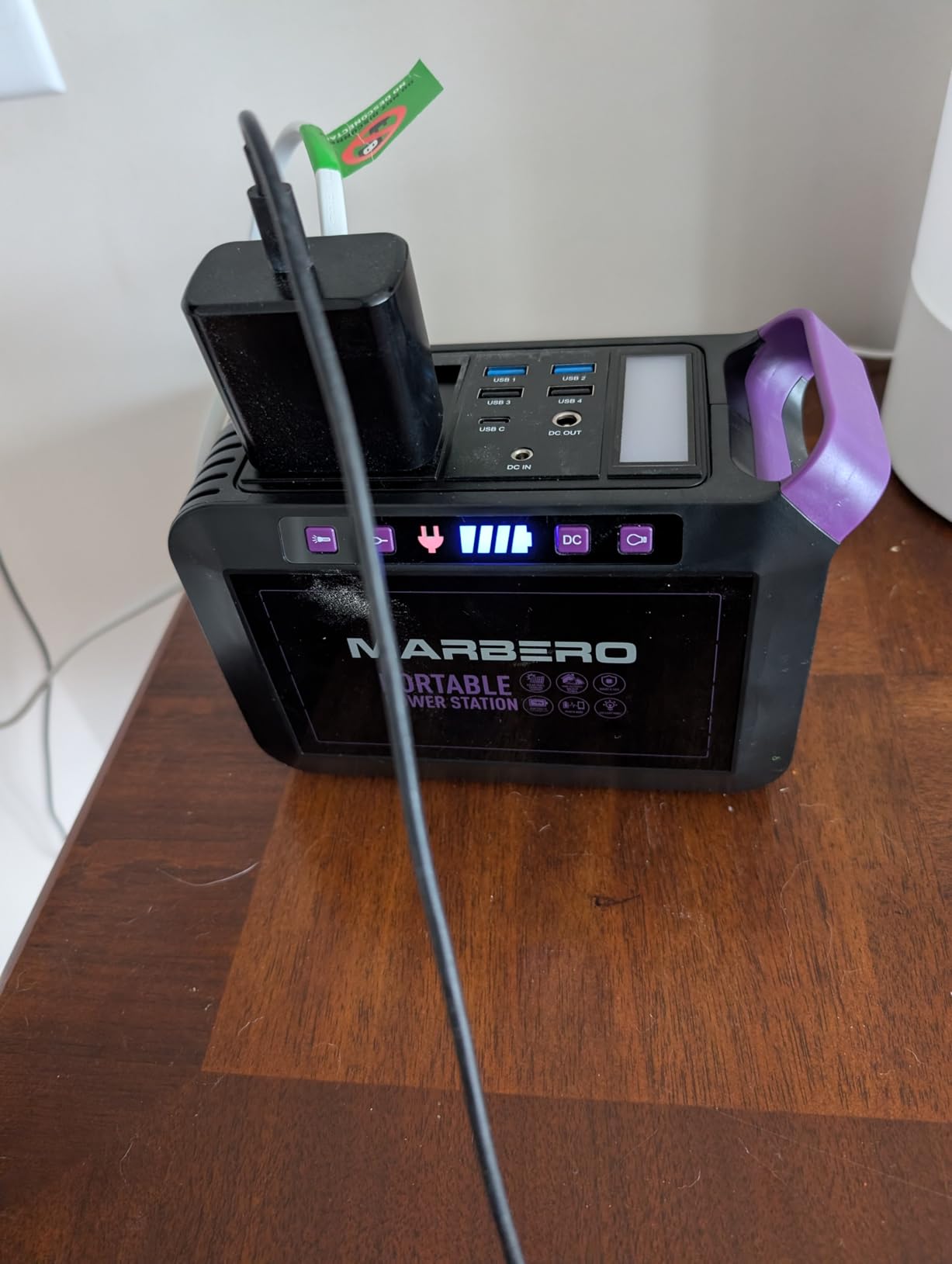 MARBERO Portable Power Station 88Wh Camping Lithium Battery Solar Generator Fast Charging with AC Outlet 120W Peak Power Bank (Solar Panel Optional) for Home Backup Outdoor Emergency RV Van Hunting customer photo 2