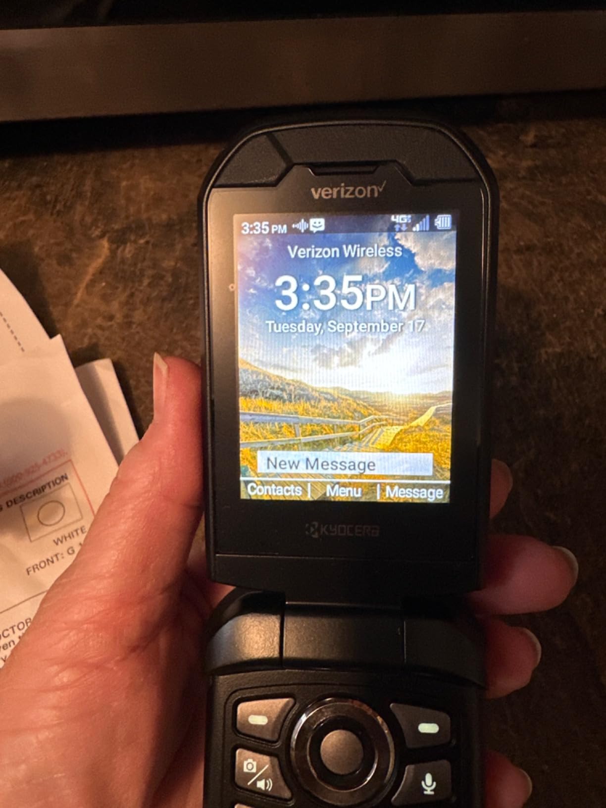 Kyocera DuraXV Extreme E4810 Verizon Rugged LTE Flip Basic Cell Phone Camera GPS Black- (Renewed) | Rugged, Flip, Basic Cell Phone, Camera, GPS customer photo 1