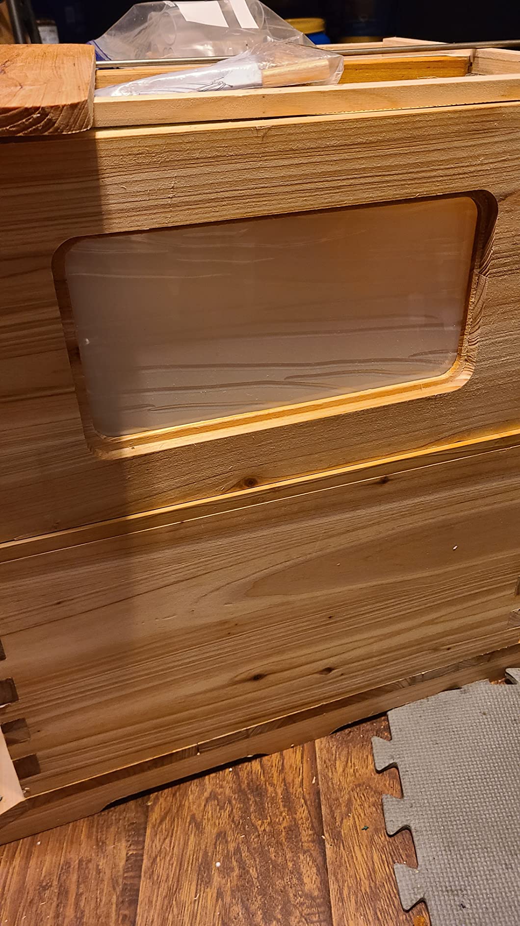 LANGLANG Automatic Wooden bee hive House kit with 7 PCS Upgraded Auto Frame Comb-Beehive Box Honey Free harvesting. customer photo 1