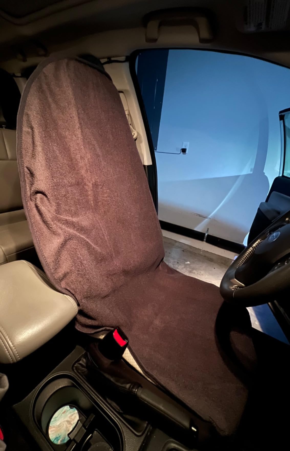 lebogner Waterproof Sweating Car Seat Cover for Post Gym Workout, Running, Swimming, Beach and Hiking, Universal Fit Anti-Slip Bucket Seat Protector for Cars, SUVs and Trucks, Machine Washable, Grey customer photo 1