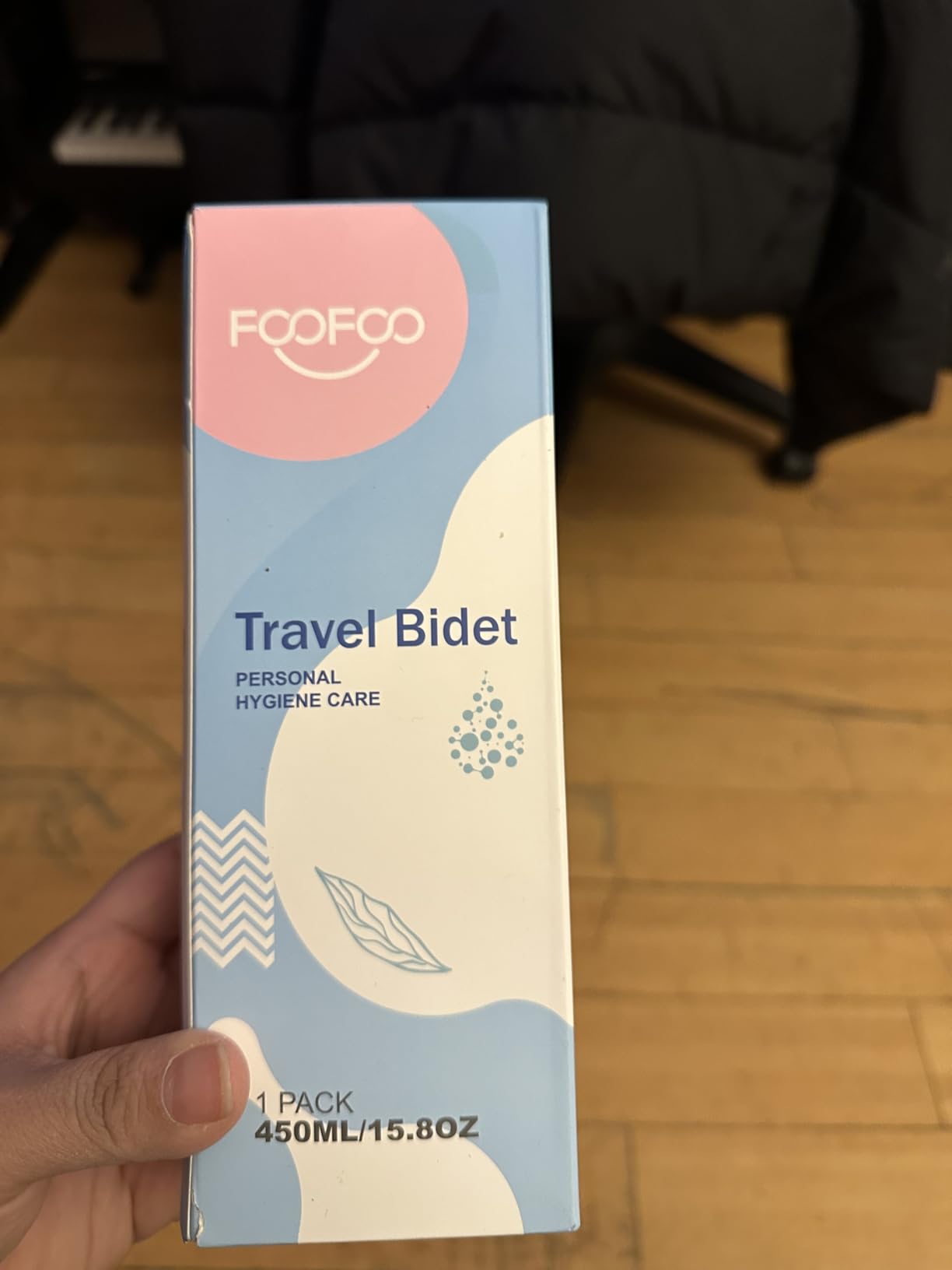 Portable Bidet Travel Large Capacity 450ml(15oz) Personal Toilet Handheld Blue customer photo 1