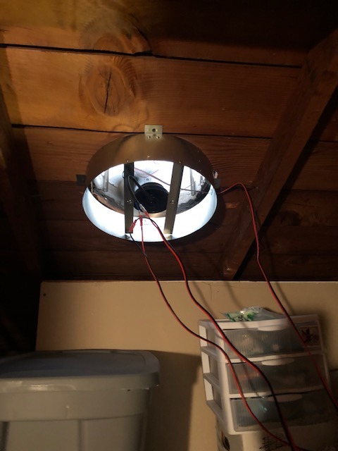 Amtrak Solar 50W Solar Attic Fan with On/Off Switch - Quiet Waterproof Solar Exhaust Fan for Gable & Roof Vent | Attic, Garage & Shed Ventilation - Made in USA customer photo 2