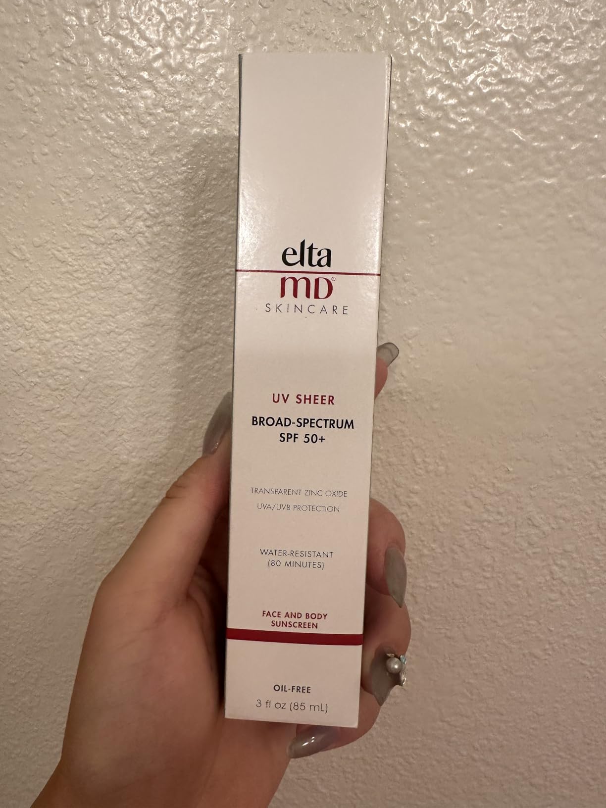 EltaMD UV Sheer Face Sunscreen, SPF 50+ No White Cast Sunscreen for Face and Body, Zinc Oxide Sunscreen Formula customer photo 2