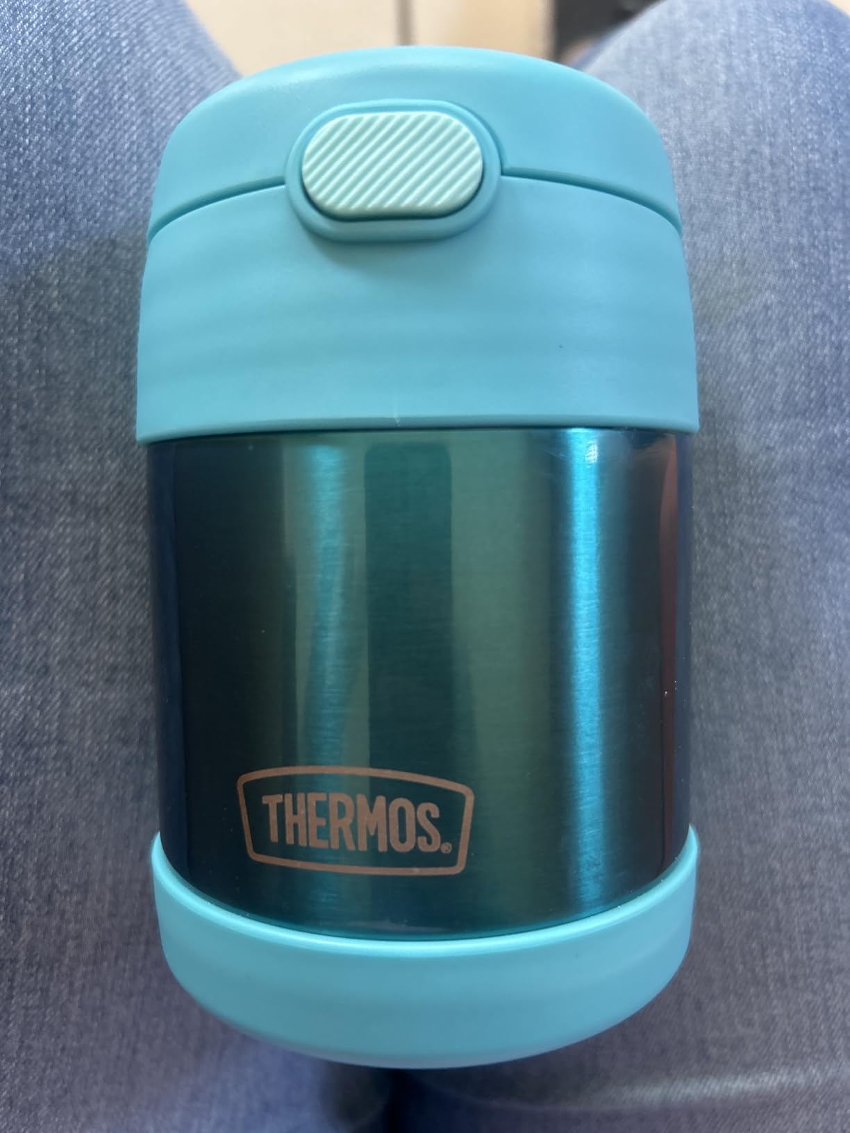 THERMOS FUNTAINER 10 Ounce Stainless Steel Vacuum Insulated Kids Food Jar with Spoon, Teal customer photo 2