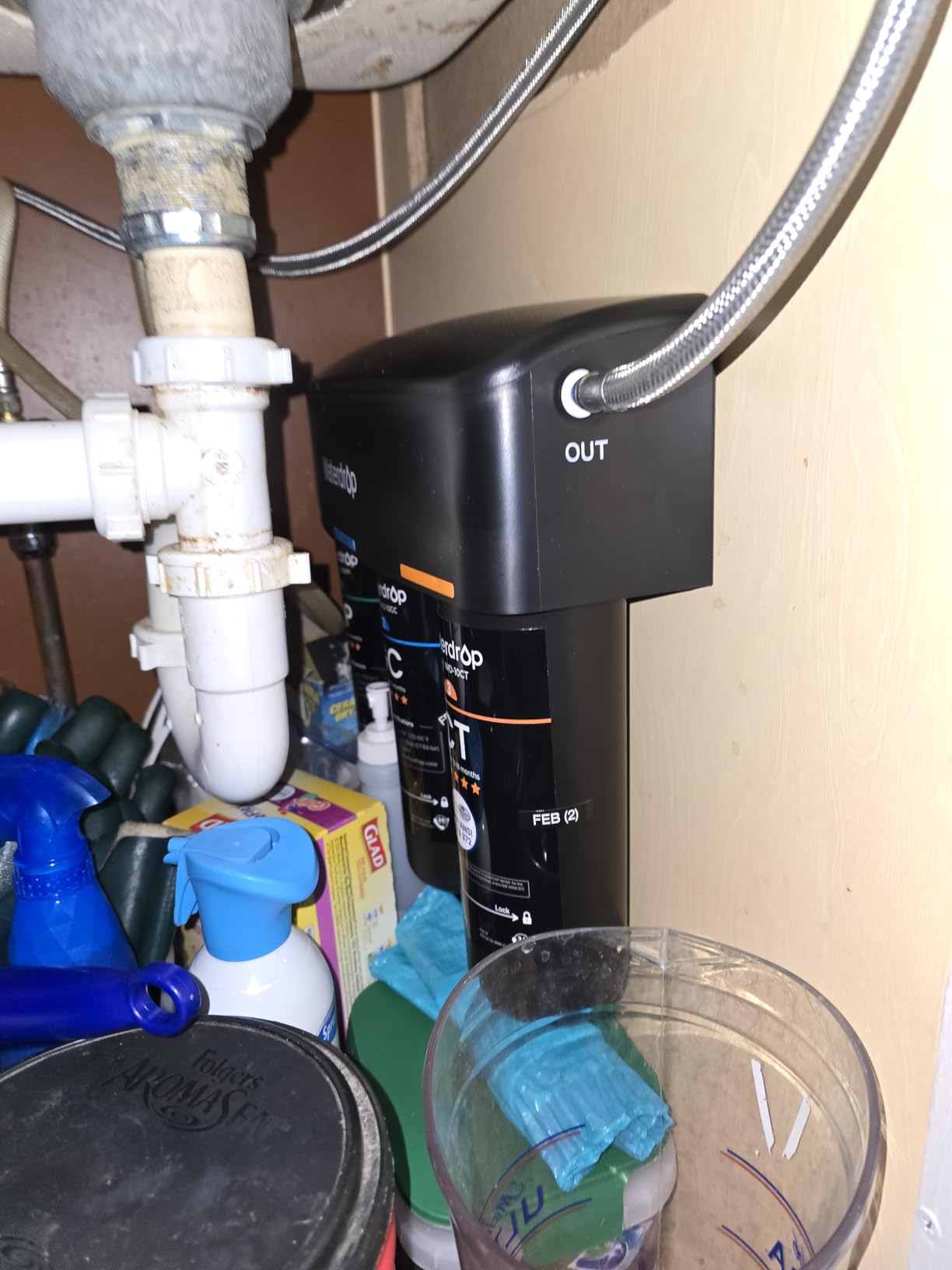 Waterdrop TSA 8 Layer Under Sink Water Filter System, Reduces PFAS, PFOA/PFOS, Fluoride, Chlorine, Bad Taste & Odor, NSF/ANSI 42 Certified, Direct Connect to Faucet customer photo 2