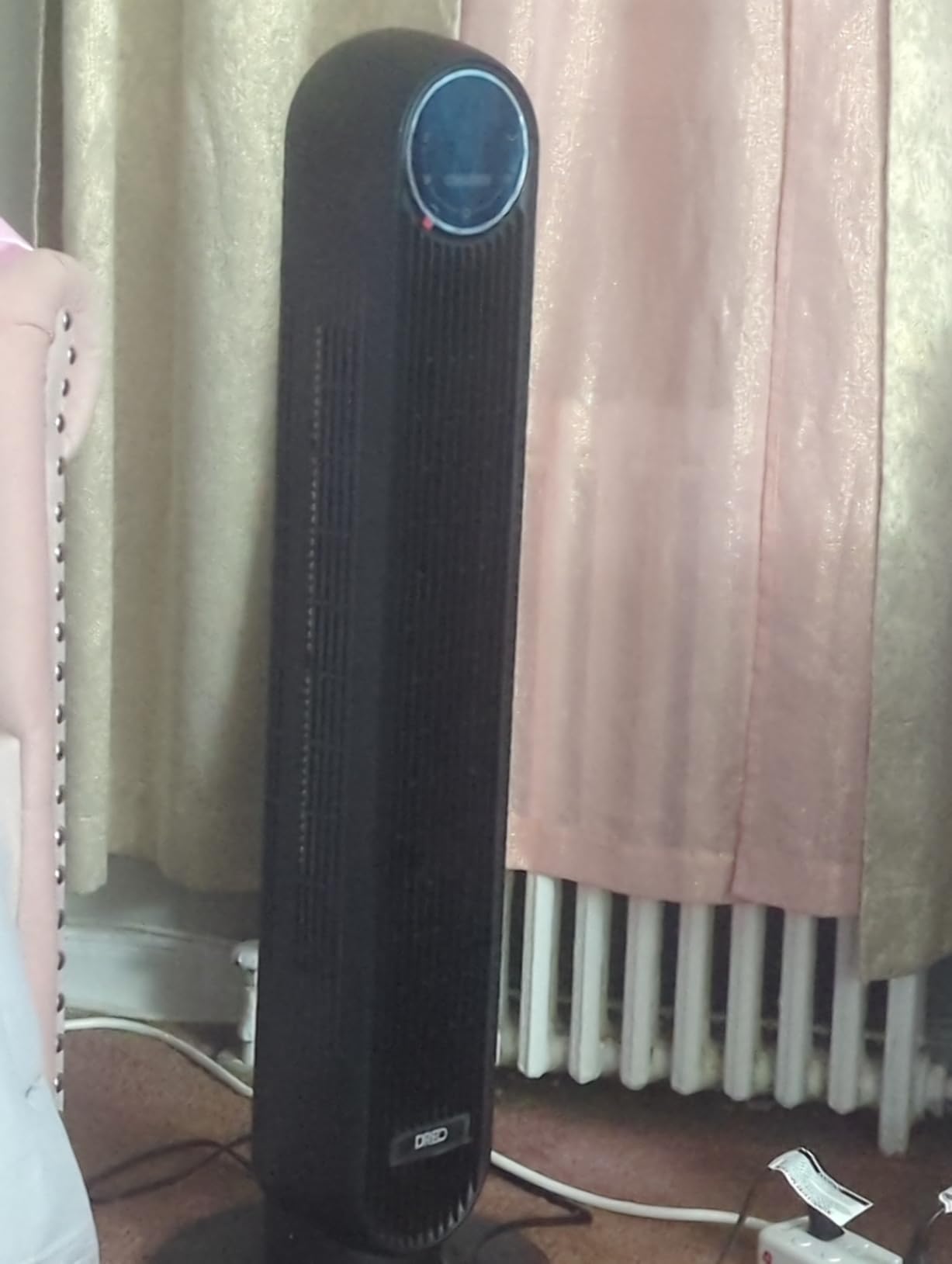 DREO Tower Fan for Bedroom, 90° Oscillating Fans that Blow Cold Air, 5 Speeds, 4 Modes with 26ft/s Velocity, 12H & 28dB Quiet Timer, Remote, Touch, 40