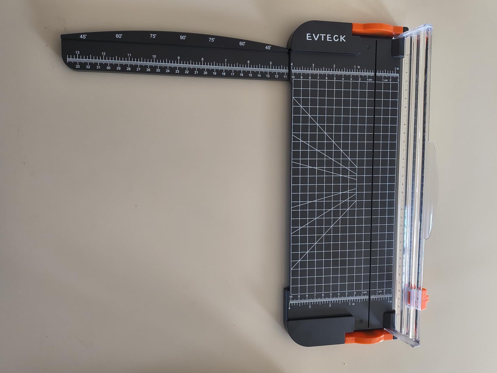 Evteck Paper Cutter 12 Inch Paper Trimmer Slider Crafting Scrapbooking Supplies for A4 Vinyl Photo Cardstock with Security Blade and Foldable Ruler customer photo 2