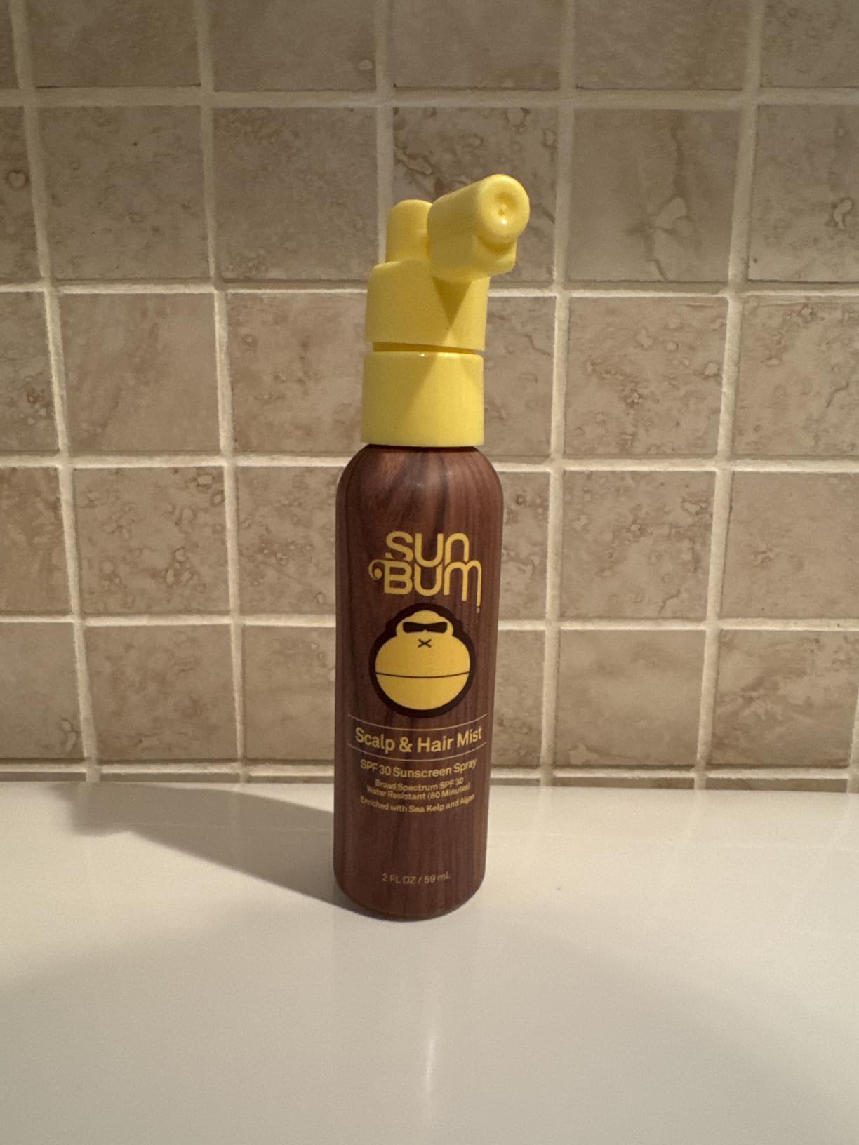 Sun Bum Original SPF 30 Sunscreen Scalp and Hair Mist - Hawaii Act 104 Compliant (Octinoxate & Oxybenzone) - Vegan - Broad Spectrum UVA/UVB Sunscreen Spray with Vitamin E - 2 oz customer photo 1
