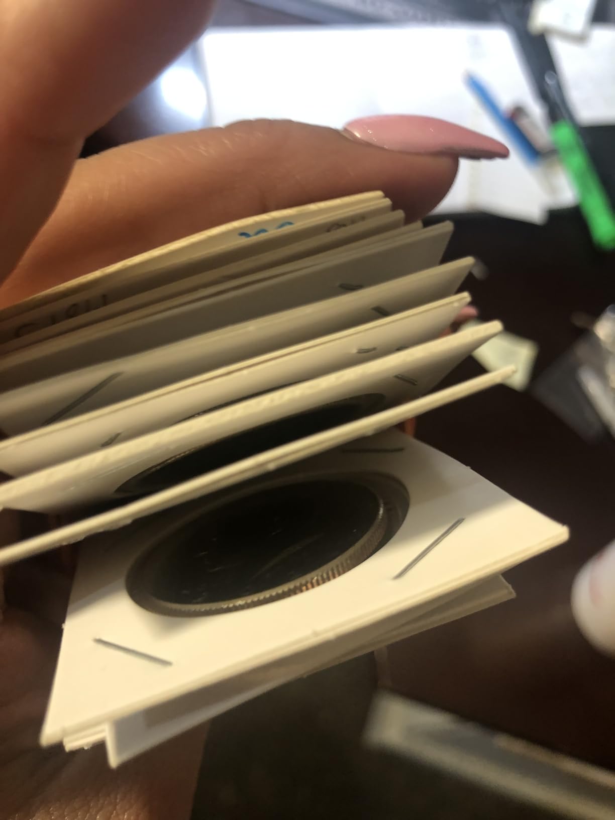 Boen Coin Flips 10 Assorted Sizes 1000Pcs Coin Holders for Collectors The Coin Collection Supplies Include A Mini Stapler customer photo 1