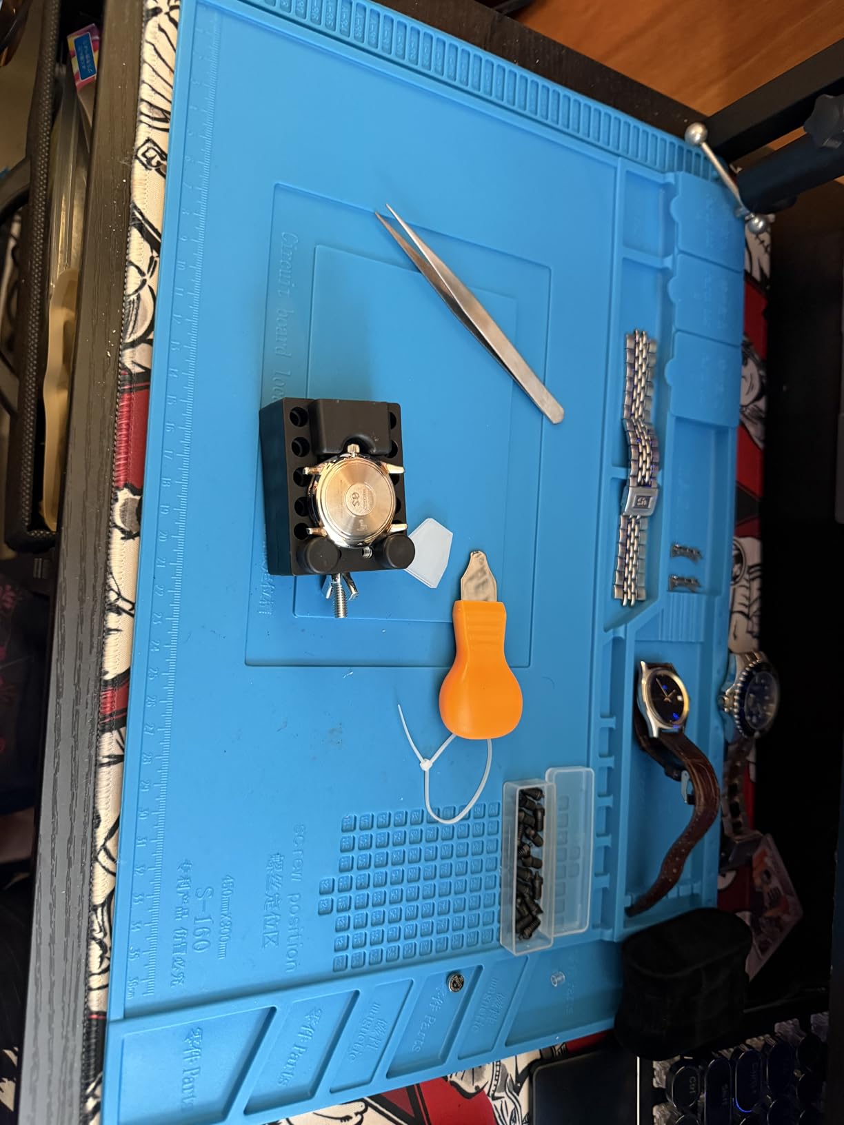 Eventronic Watch Repair Tool Kit + Watch Press Tool, Professional Watch Link Removal Kit, Spring Bar Tool Set, Watch Band Tool, Watch Battery Replacement Tool Kit customer photo 1