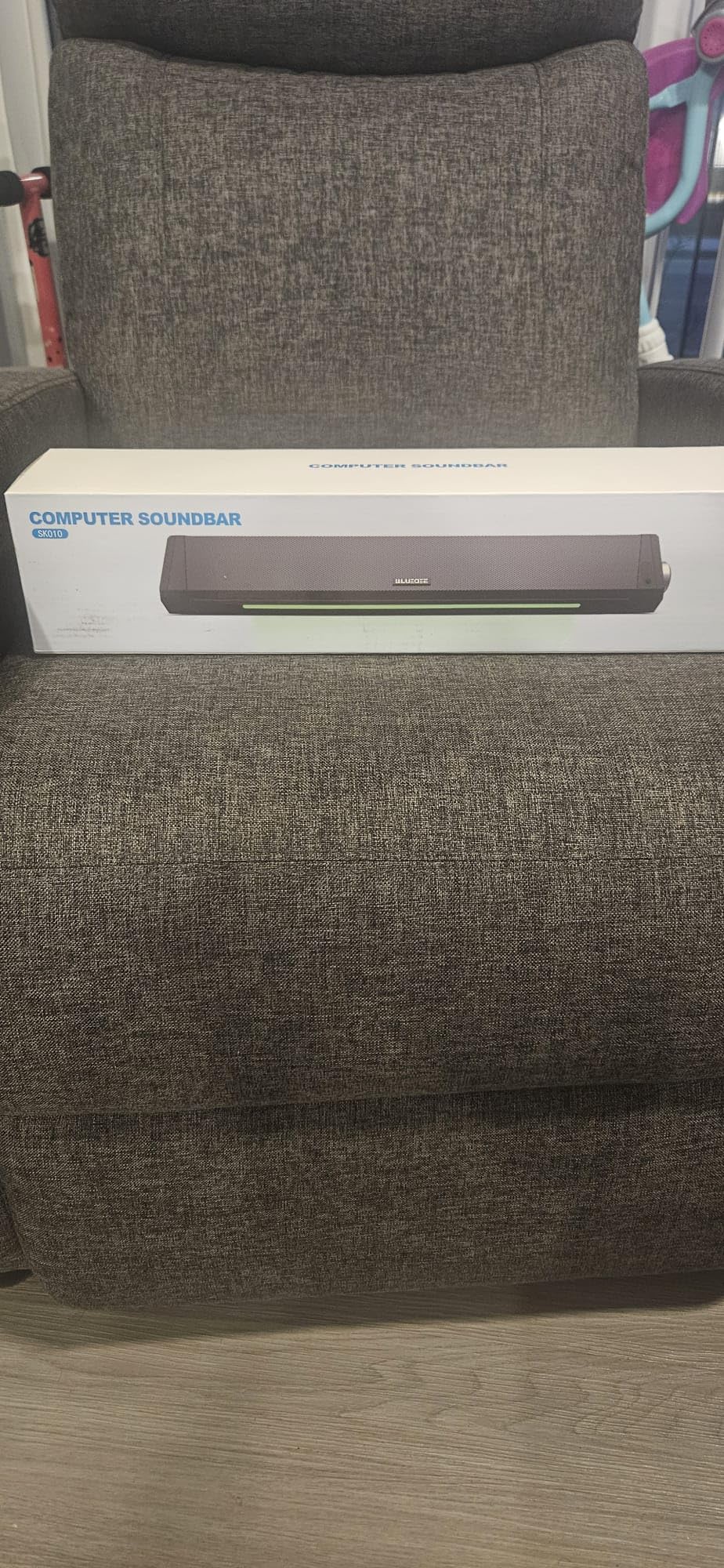 BLUEDEE Computer Speakers for Desktop PC, Computer Sound bar, HiFi Stereo Speakers for Computer Desktop, Bluetooth 5.0 and 3.5mm Aux-in PC Soundbar, USB/USB C Powered Gaming Speakers for pc, Laptop customer photo 1