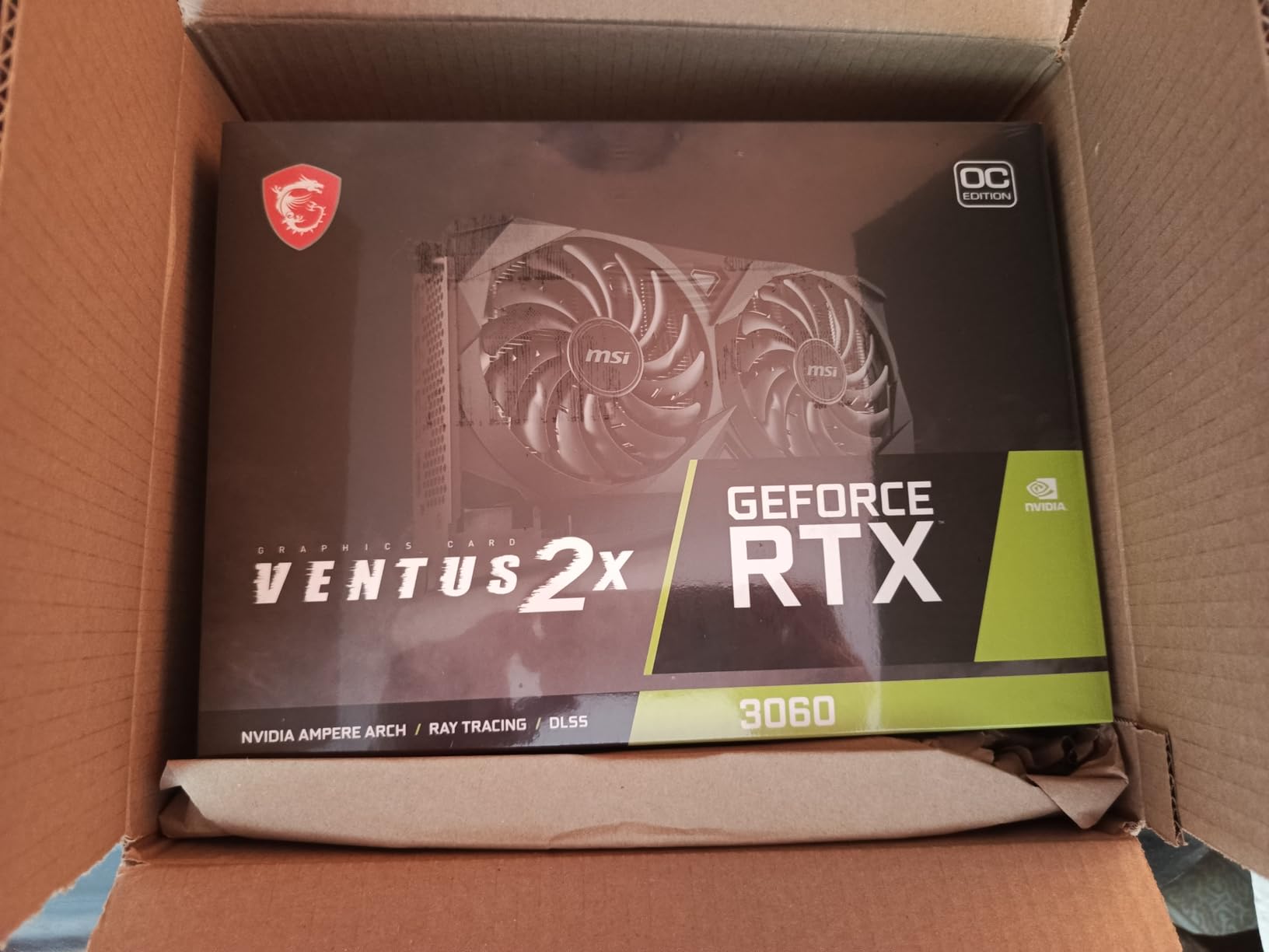 MSI Gaming GeForce RTX 3060 12GB GDRR6 Ampere OC Graphics Card customer photo 2