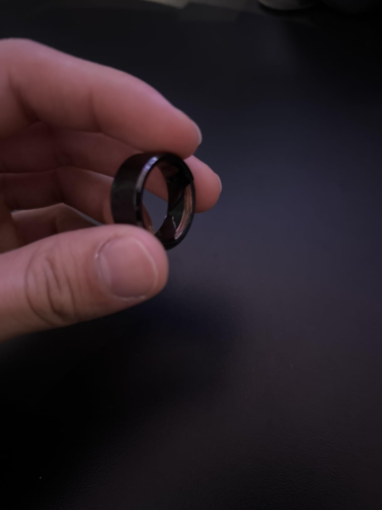 Waterproof Ceramic NFC Ring, NFC Forum Type 2 215 496 Bytes Chip Universal for Mobile Phone, All-round Sensing Technology Wearable Wide Surface Fasion Ring customer photo 2