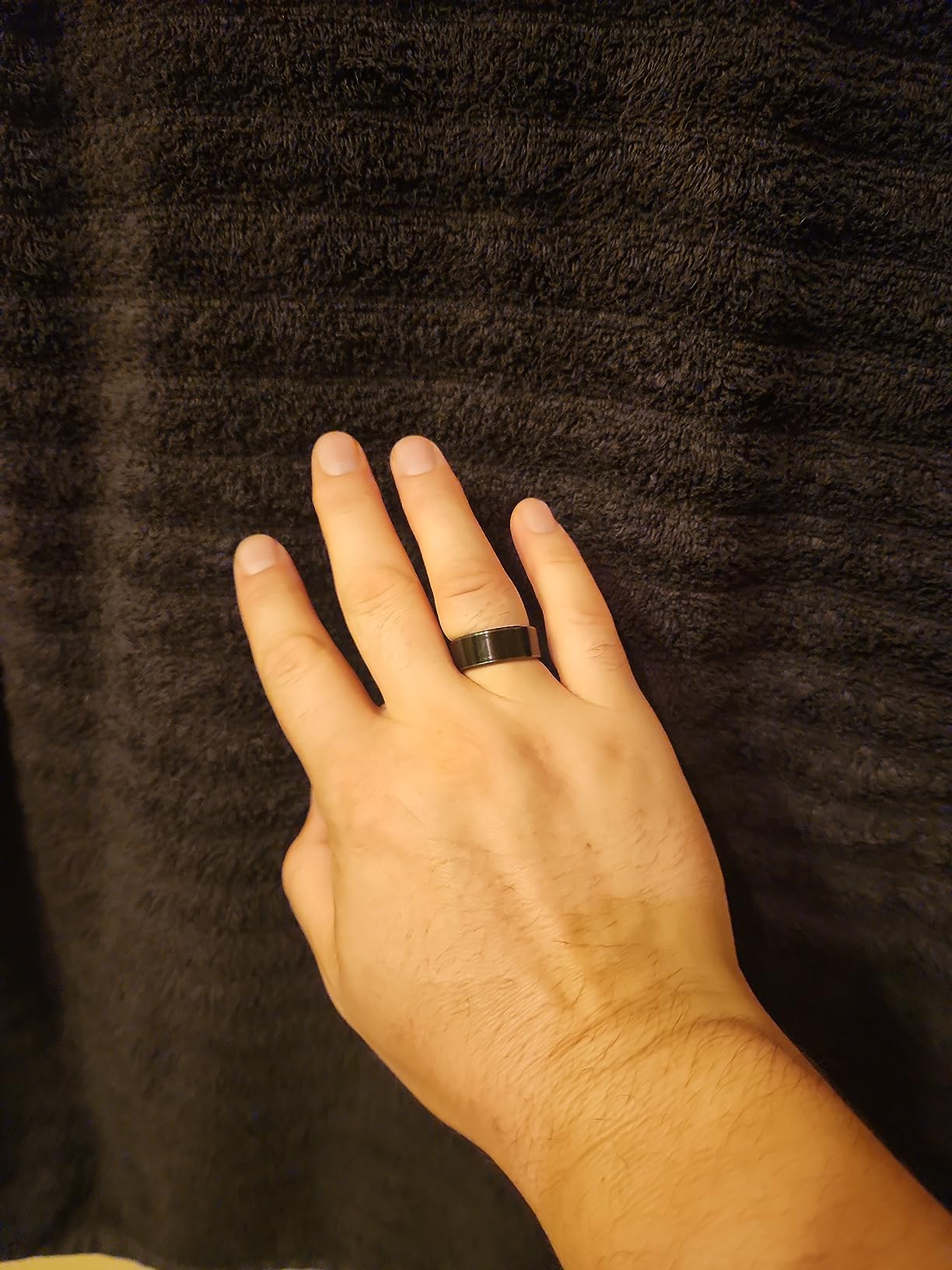 Waterproof Ceramic NFC Ring, NFC Forum Type 2 215 496 Bytes Chip Universal for Mobile Phone, All-round Sensing Technology Wearable Wide Surface Fasion Ring customer photo 3