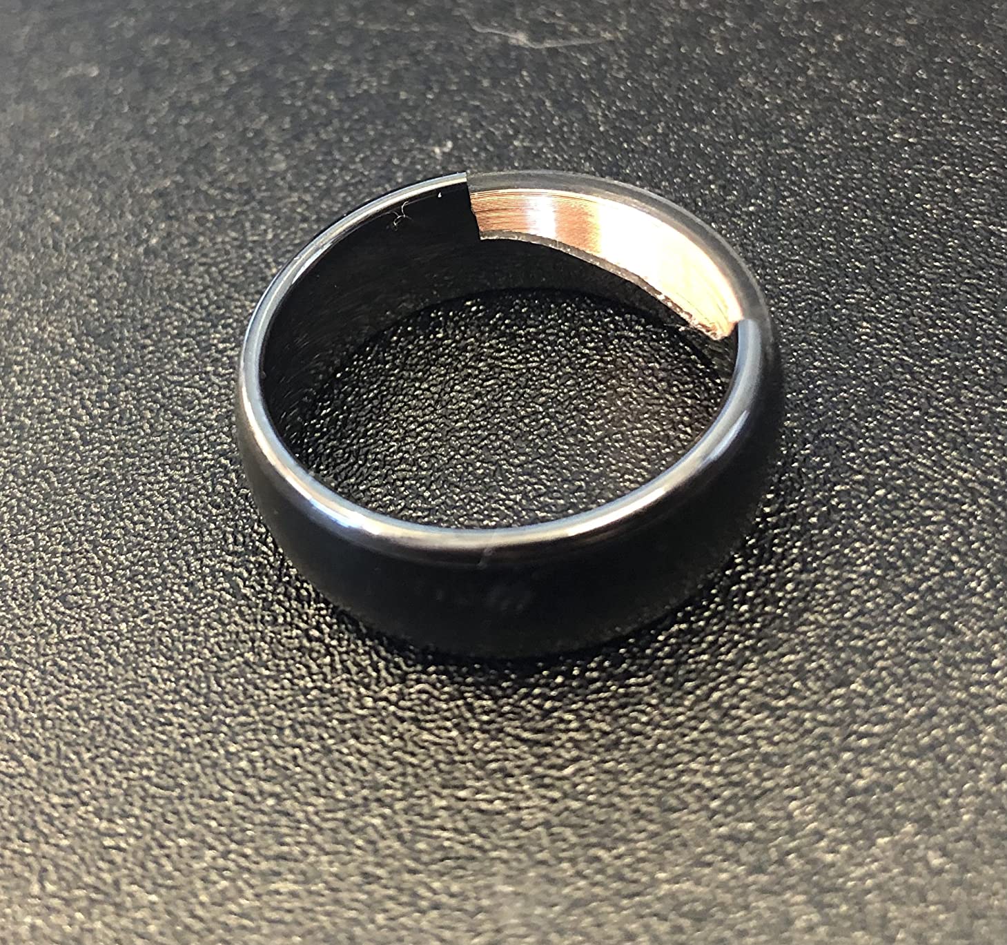 T5577 or UID chip RFID Black Ceramics Smart Finger rewrite Ring 125KHZ/13.56MHZ Wear for Men or Women customer photo 3
