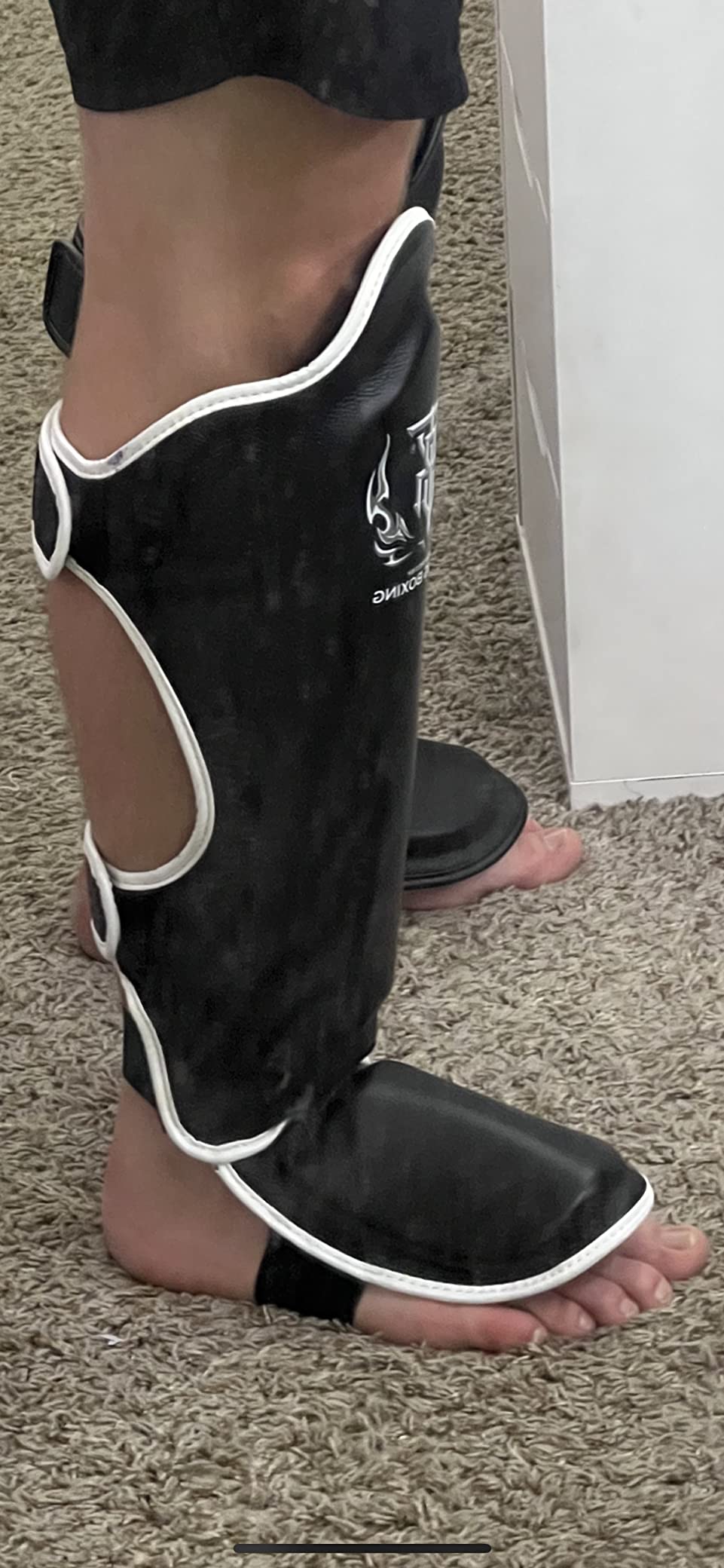 Top King New Pro Leather Shin Guards for Muay Thai customer photo 1