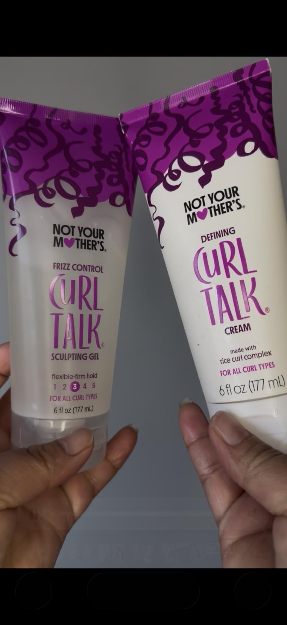 Not Your Mother's Curl Talk Frizz Control Sculpting Gel & Defining Cream (2-Pack) - 6 fl oz Each - Tames Hair Frizz & Maximizes Definition - For All Curly Hair Types customer photo 1