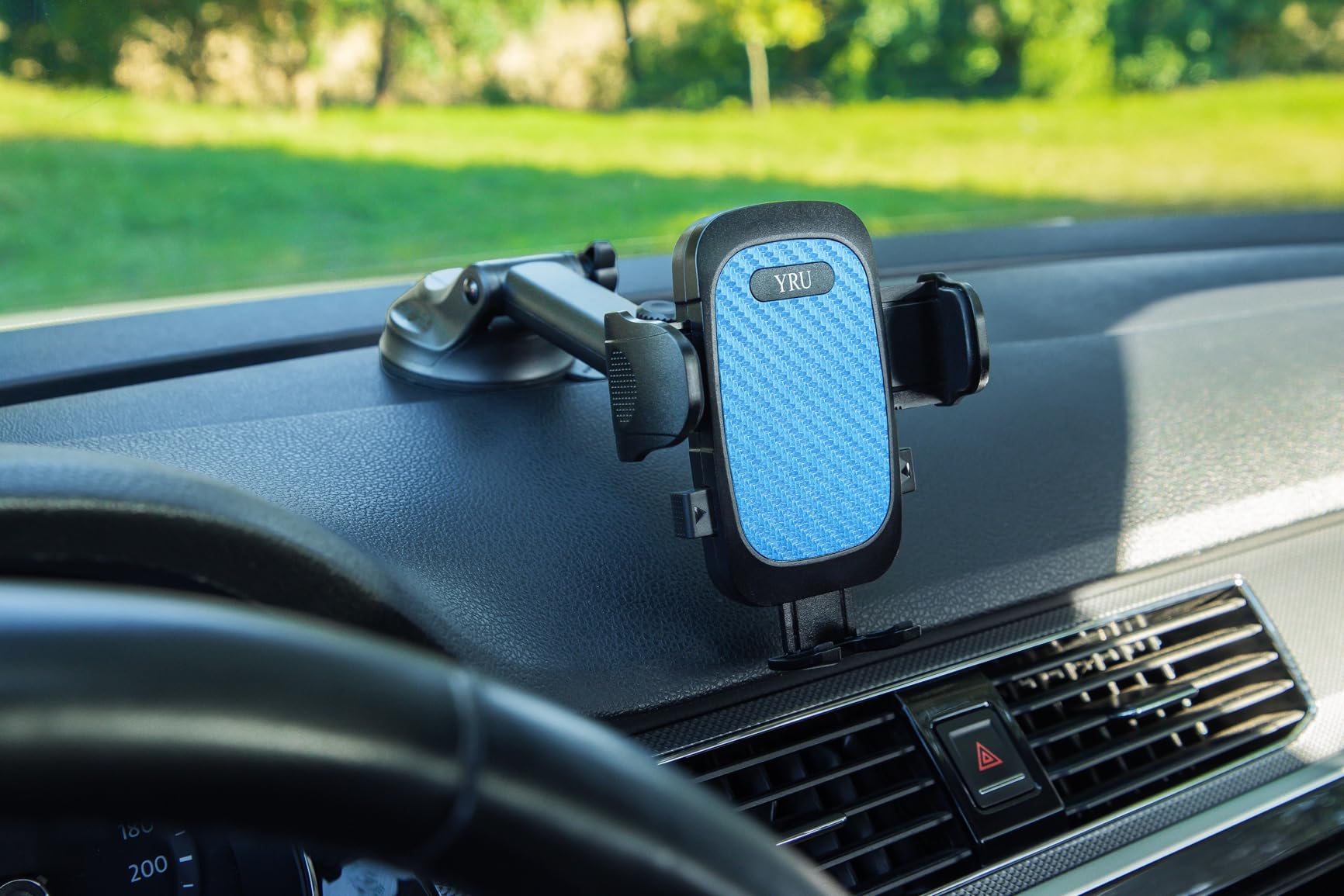 YRU True Military-Grade [360° Rotation Suction] 2026 Ultimate Car Phone Holder Mount [90+LBS Safest Strongest & Patent Certs] Dashboard Windshield Vent for iPhone 17 16 Pro Max Video Dash Mounting Kits customer photo 1