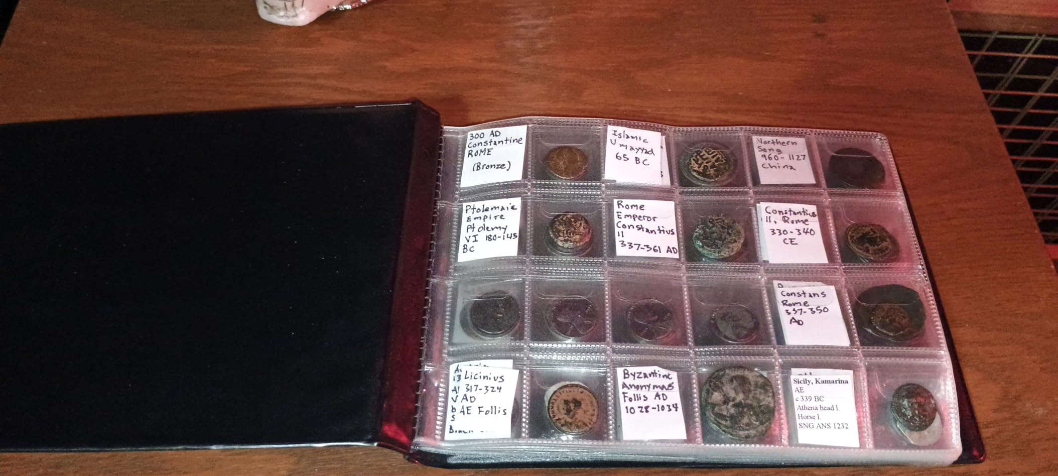 Coin Collection Supplies Holder Book for Collectors, 300 Pockets Coin Collection Organizer Storage Box Case Album for 20/25/ 27/30/ 38mm Coin (Earth pattern black) customer photo 2