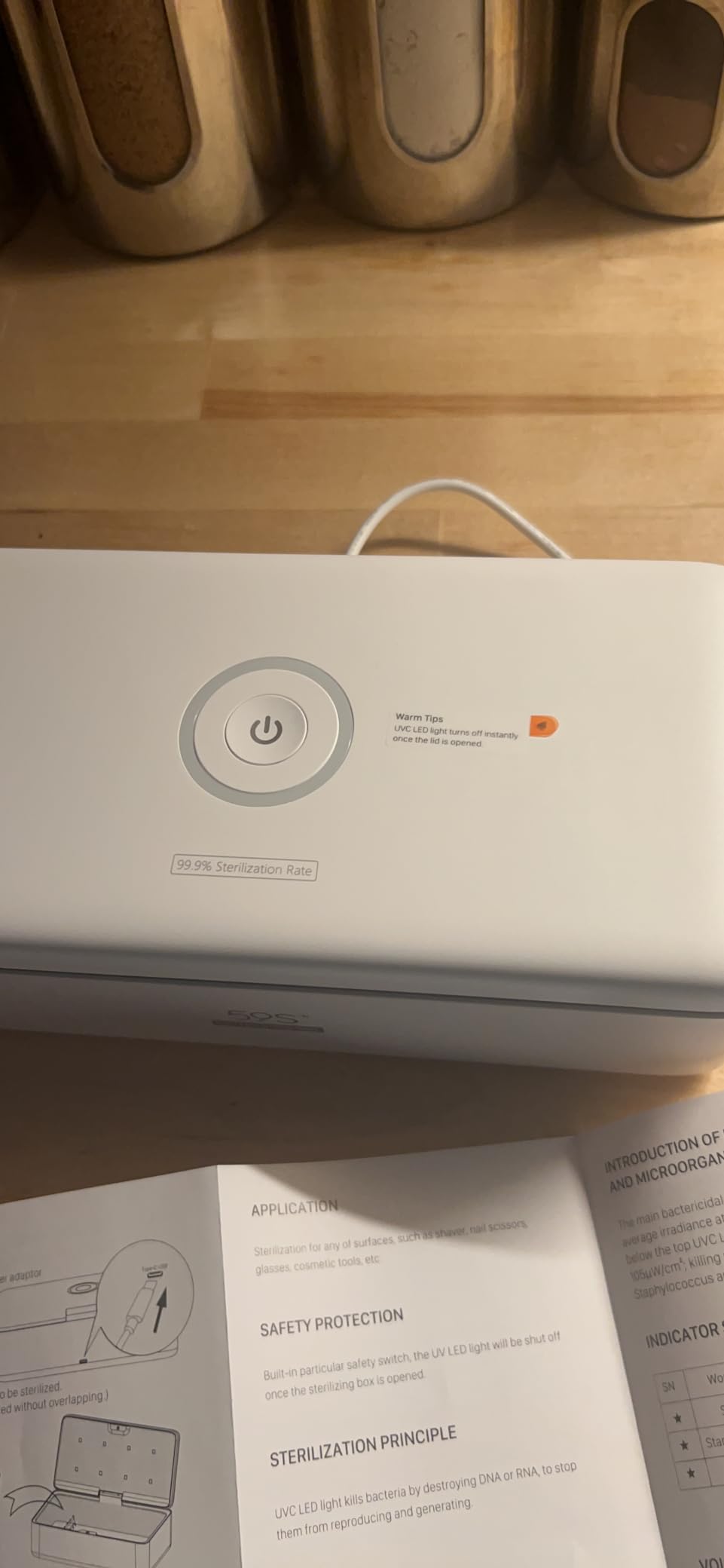 UV Light Sanitizer Box, UVC Phone Sanitizer Box for Smartphone,Jewellery and Household Items customer photo 2