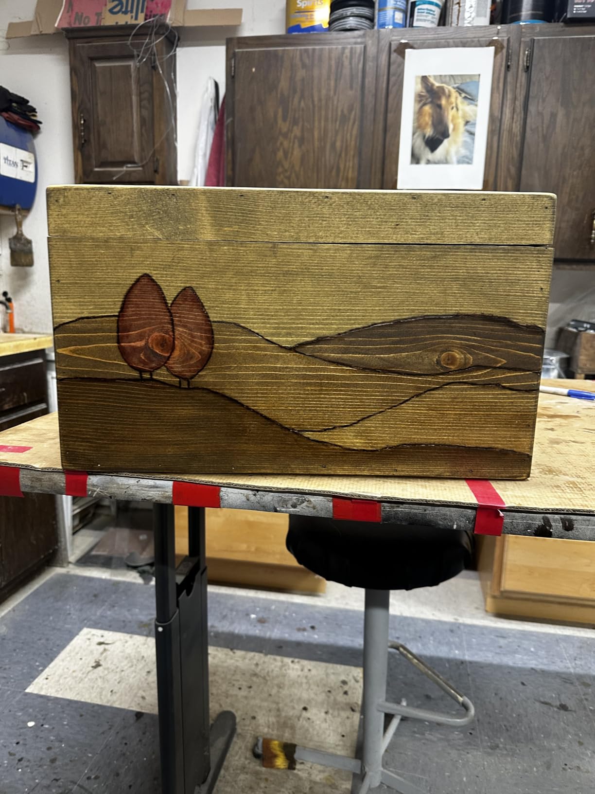 YIHUA 939-II Wood Burning Kit Station Pyrography Pen 250~750℃/482~1382℉ Temperature Adjustable with 20 Wire Nibs, 1 stable pen holder, 2 stencils, 2 scrap wood customer photo 2