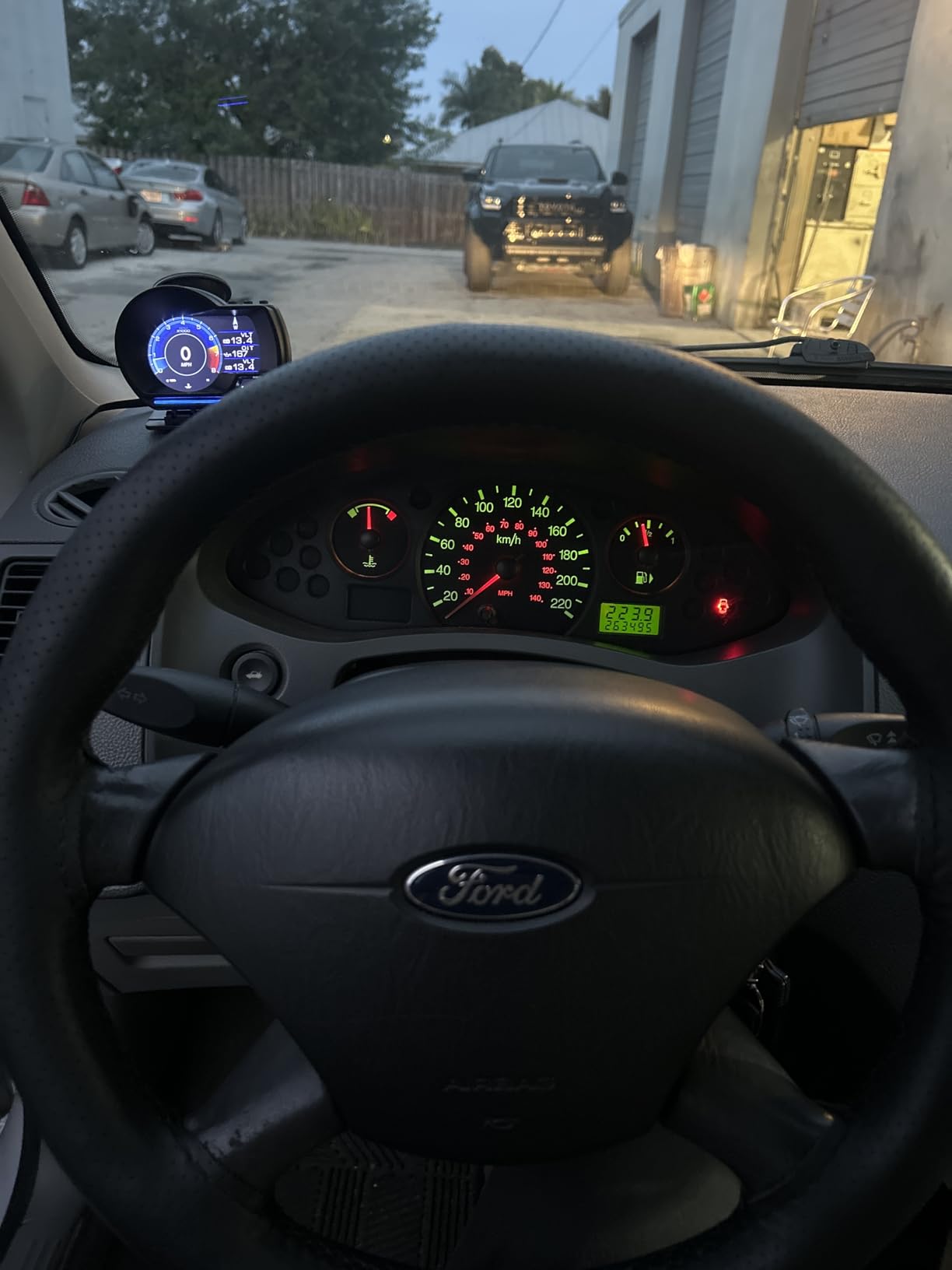 wiiyii obd2 Gauge Display Heads up Display for Cars Car HUD Head Up Display P6, OBD+GPS Smart Gauge, obd2 Speedometer with Speed,RMP,Water Temperature,Overspeed Alarm,Works Great for Most Cars customer photo 2