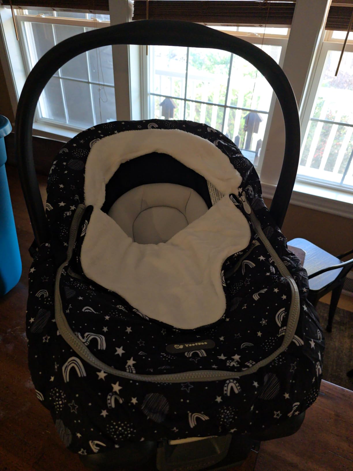 Yoofoss Baby Stroller Bunting Bags Winter Carseat Canopies Cover to Protect Baby from Cold Wind, Super Warm Plush Fleece Baby Carrier Cover for Infant Boys Girls customer photo 2
