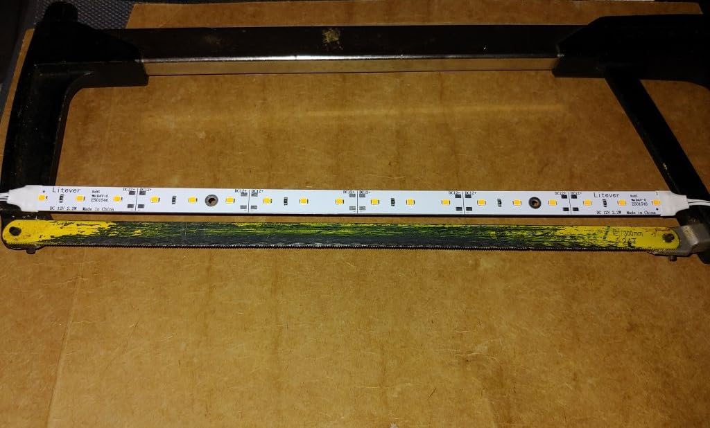 Under Cabinet LED Lighting Kit for Kitchen Cabinets Counter Shelf Bookcase Closet. 6 PCS 12 Inches LED Light Strip with Adapter Switch Dimmer Extension Cable. Plug in. Dimmable. Daylight White 5000K. customer photo 2
