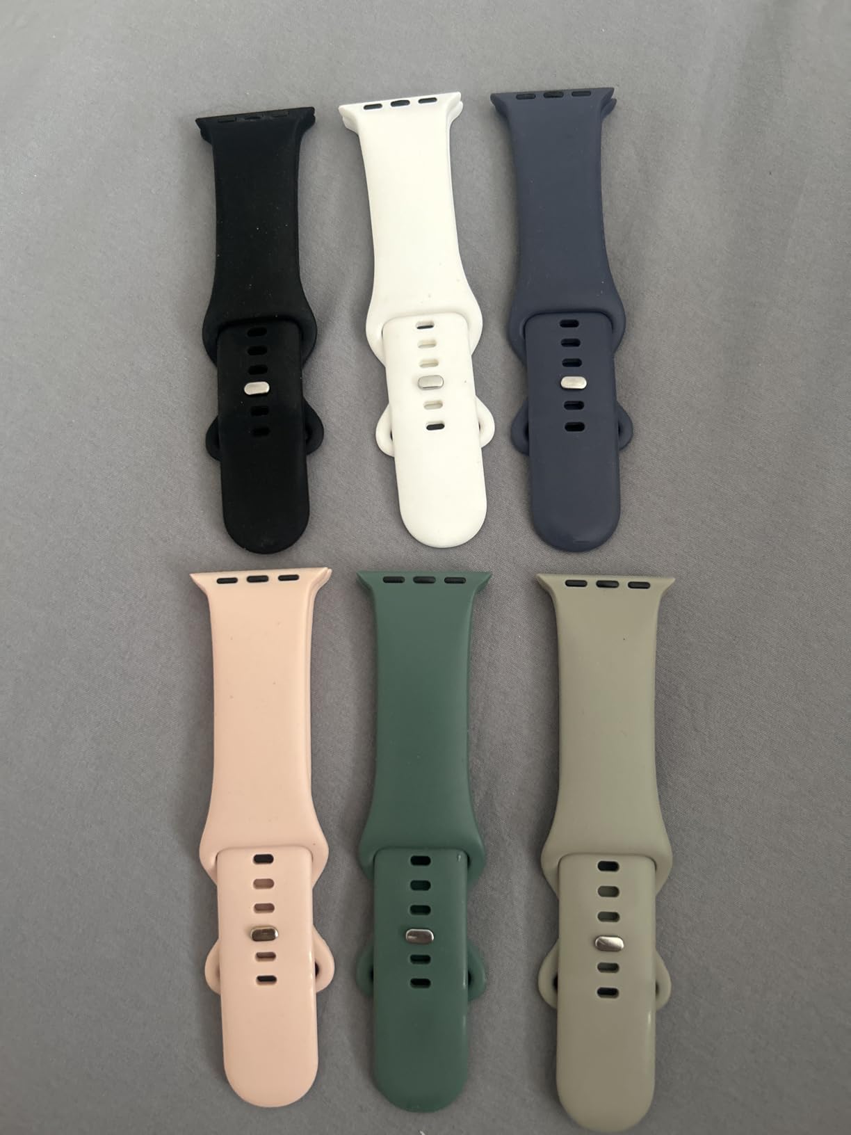 Maledan 6 Pack Bands Compatible for Apple Watch Band 38mm 40mm 41mm 42mm 44mm 45mm 46mm 49mm Women Men, Soft Silicone Sport Band Strap for iWatch Apple Watch Series 11 10 9 8 7 6 5 4 3 2 1 SE Ultra customer photo 1