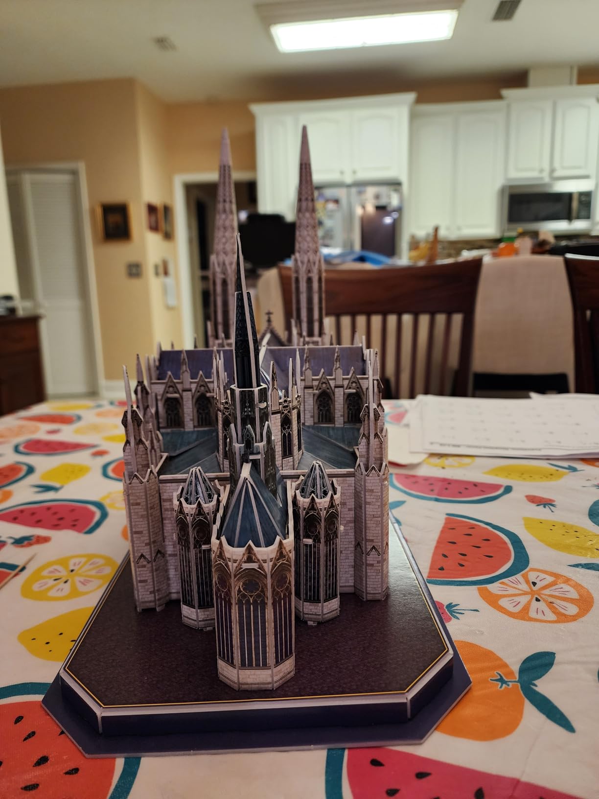 CubicFun 3D Puzzles for Adults St. Patrick's Cathedral Model Kits, New York Architecture Puzzles for Adults Building Toys for Kids Ages 10+, 117 Pieces with Booklet for Grandkids customer photo 2