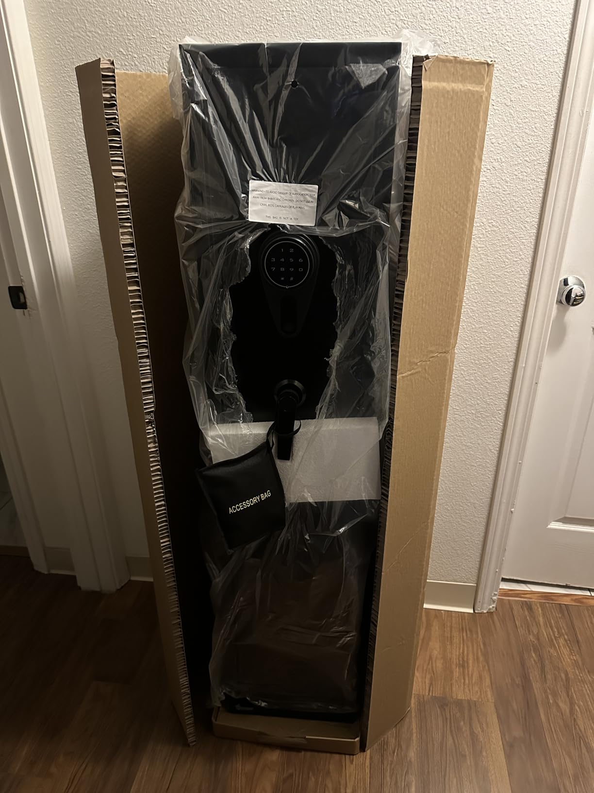 KAER Assembled Gun Safe for Rifles and Pistols with Electronic Lock Steel Gun Cabinet for 3-5 Shotguns 5 Handguns and Ammo, Large Rifle Safe with Removable Shelf Gun Rack LED Light customer photo 1