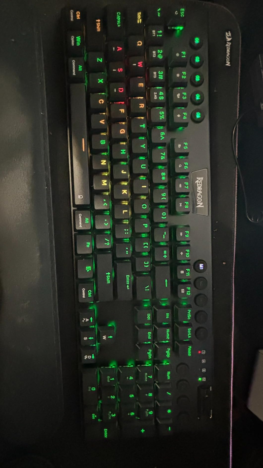 Redragon K618 PRO 3-Mode Wireless RGB Mechanical Keyboard, BT/2.4Ghz/Wired Low Profile Win/Mac Gaming Keyboard w/Ultra-Thin Design, Dedicated Media Control & Linear Red Switch customer photo 2