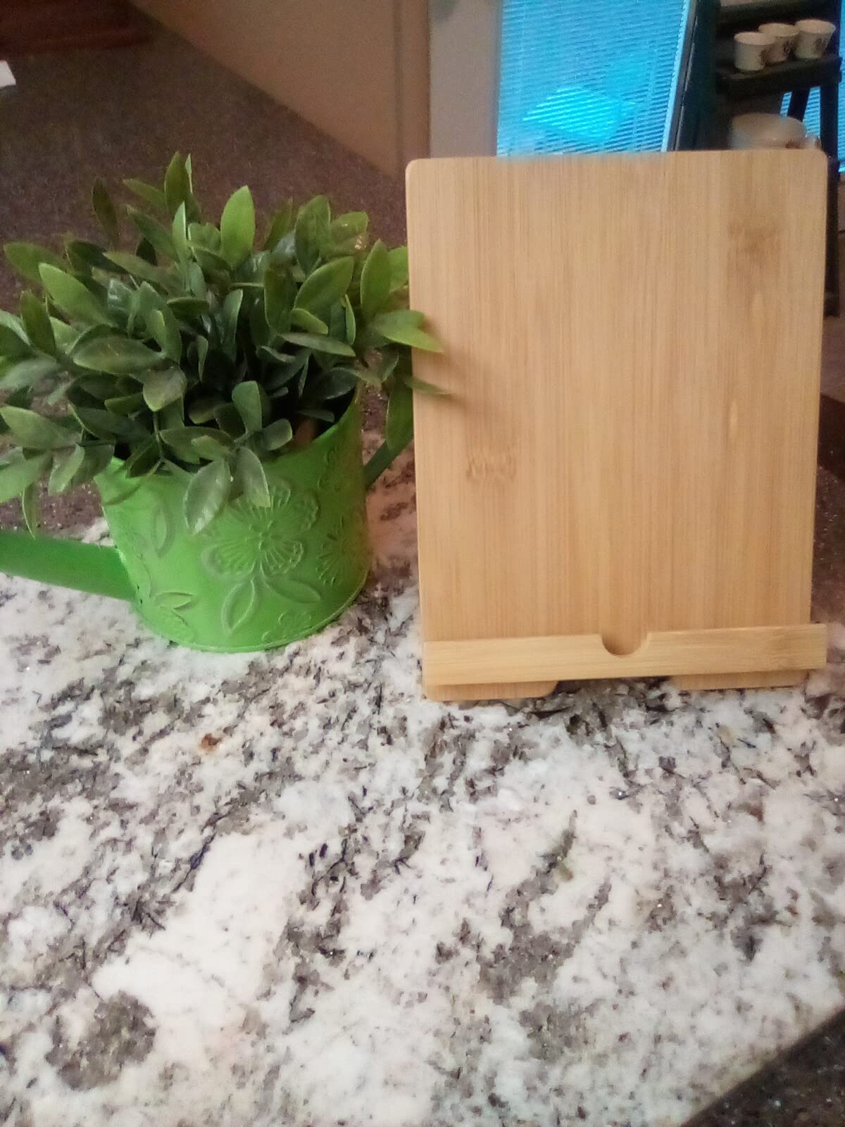 Bamboo Phone Stand Holder Adjustable Folding Phone Stand with Chargeable Hole for Desk customer photo 2