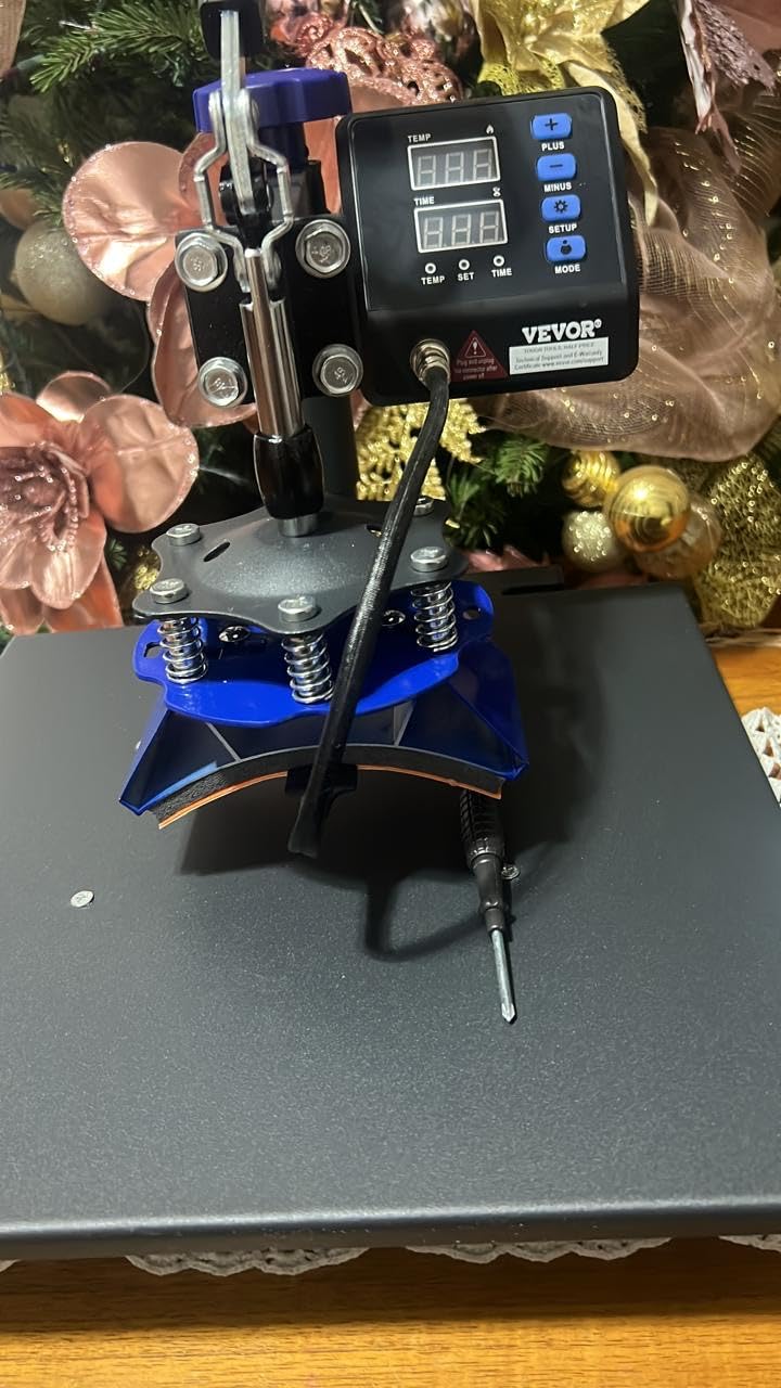 VEVOR 8 in 1 Heat Press Machine 15x15 Inch, 360° Swing Away Shirt Press Machine customer photo 2