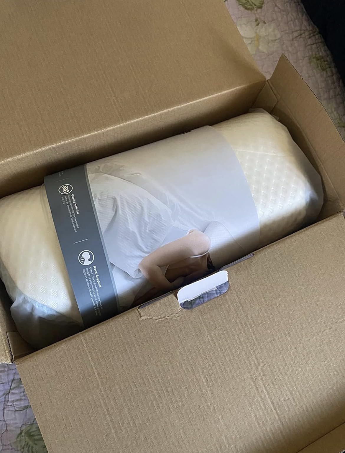 Osteo Cervical Pillow for Neck Pain Relief, Hollow Design Odorless Memory Foam Pillows with Cooling Case, Adjustable Orthopedic Bed Pillow for Sleeping, Support for Side Back Sleepers customer photo 2