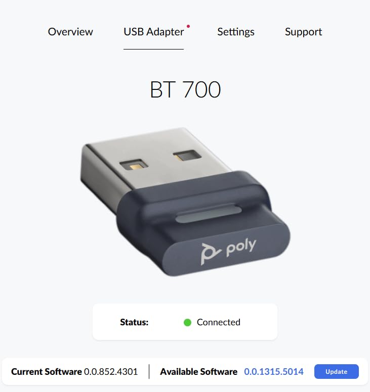 Poly - Voyager 4320 UC Wireless Headset + Charge Stand (Plantronics) - Headphones with Boom Mic - Connect to PC/Mac via USB-A Bluetooth Adapter, Cell Phone via Bluetooth - Works with Teams, Zoom &More customer photo 1