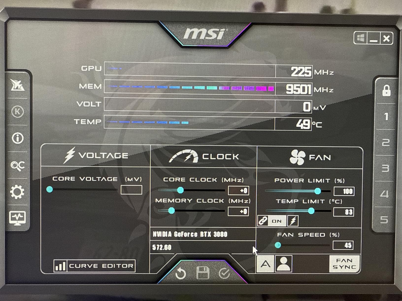 EVGA GeForce RTX 3080 FTW3 Ultra Gaming, 10GB GDDR6X, iCX3 Technology, ARGB LED, Metal Backplate, LHR (Renewed) customer photo 1