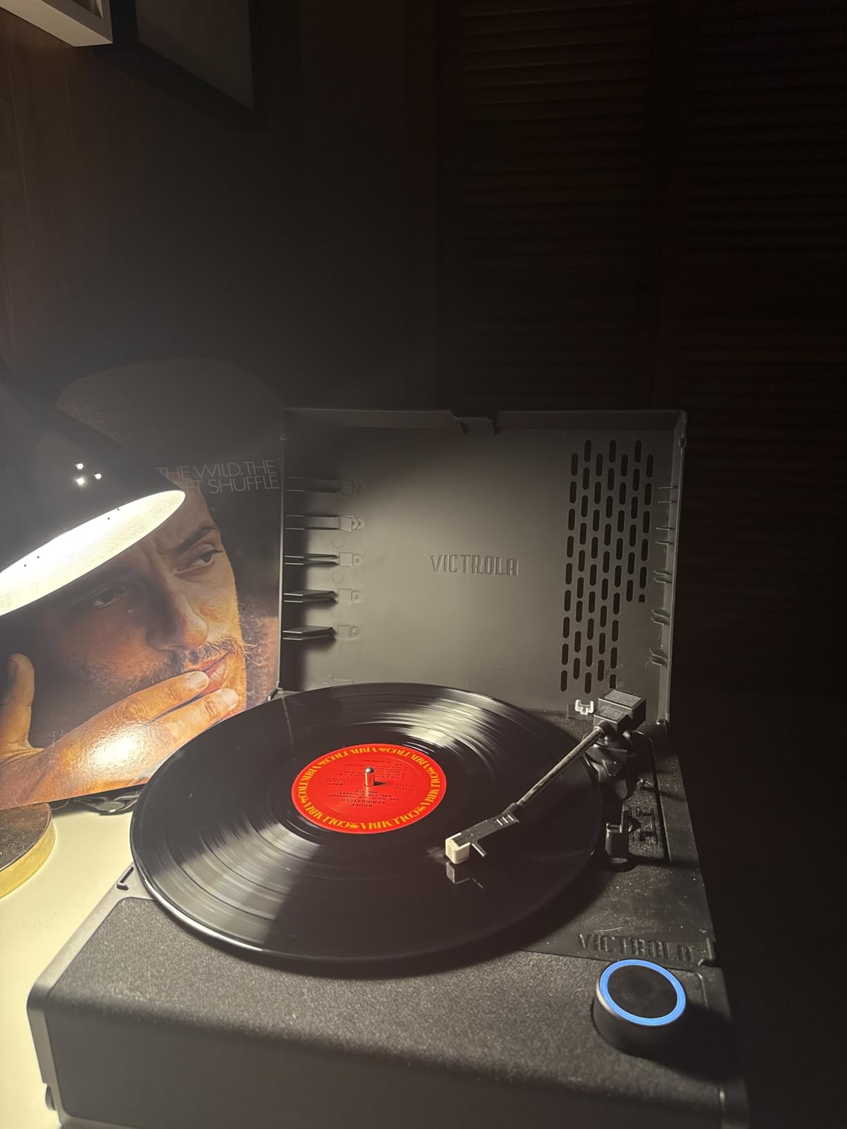 Victrola Revolution GO - Portable Vinyl Record Player, Battery-Powered Bluetooth Turntable, 12 Hour Battery Life, 3 Speed Belt-Driven Record Player, RCA Output, 3.5mm Headphone Jack (Black) customer photo 1