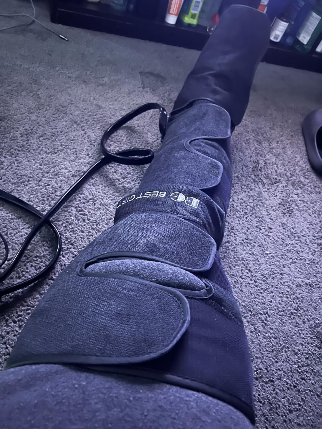 Gifts for Dad Mom Men Women Christmas Mothers Day, Fathers Day, Air Compression Massager with Heat for Foot, Leg, Calf, Thigh, Knee, Helpful for Varicose Veins, Muscle Fatigue, Cramps, Swelling, Edema customer photo 1