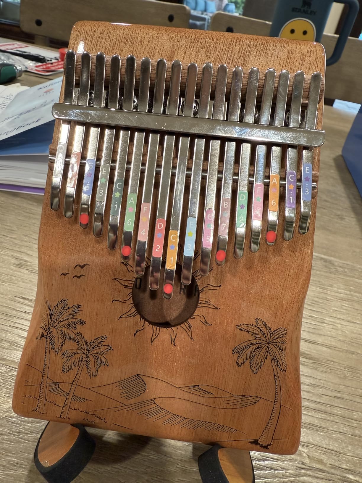 Orora Kalimba 17 Keys Thumb Piano - Songbook included with 25 Songs - Varnished Wood Musical Instrument customer photo 1