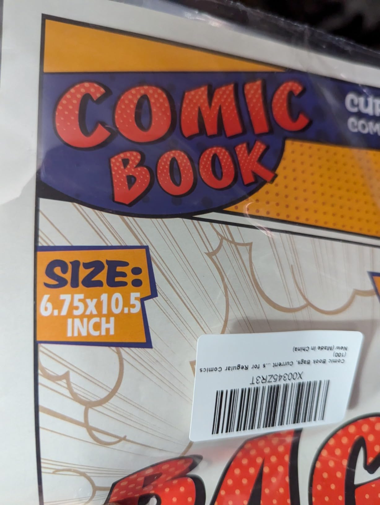 Leffis 100 Count Comic Book Current Size Bags and Boards Transparent Acid-Free and Reusable Comic Book Sleeves for Regular Comics customer photo 2