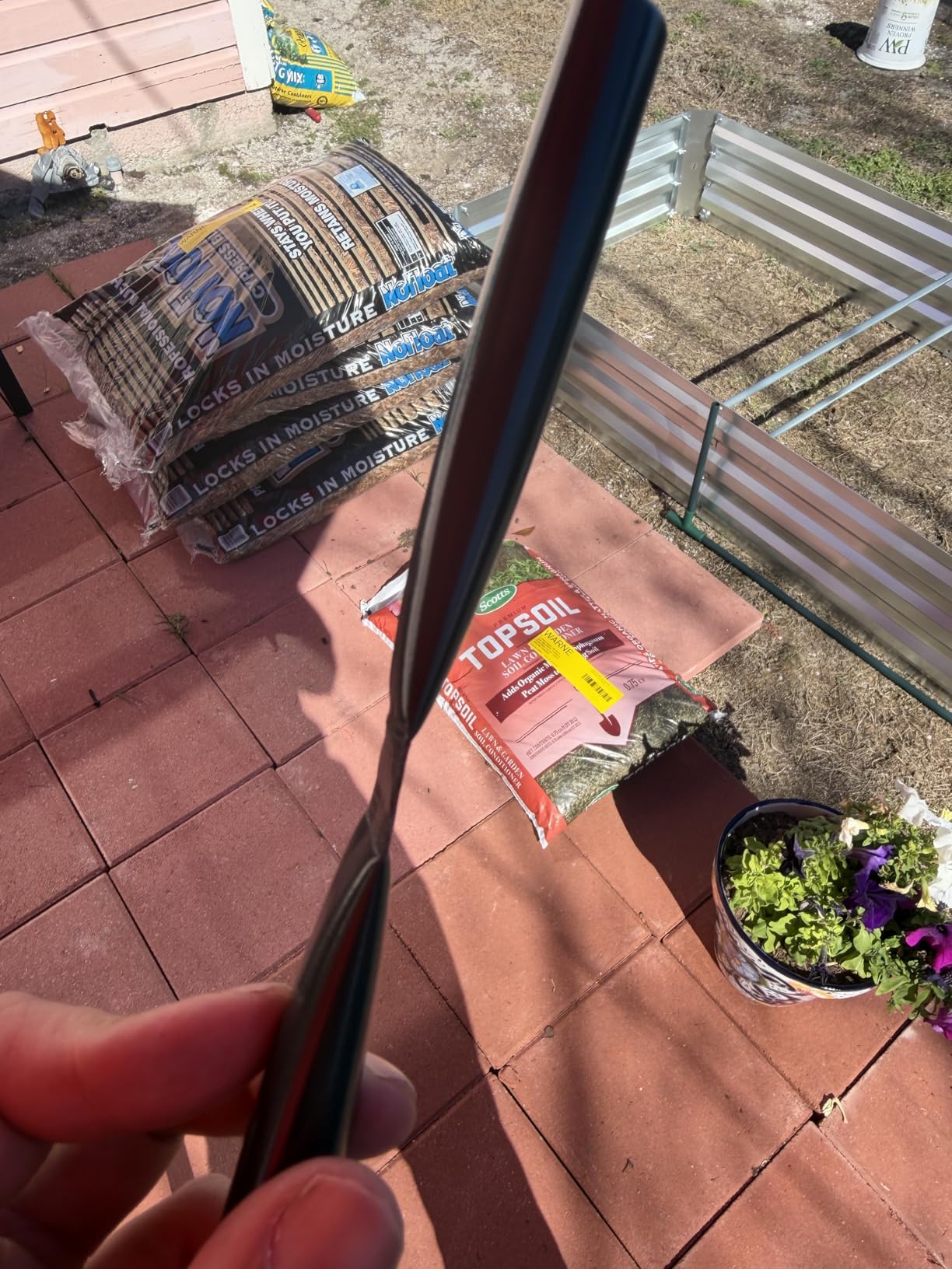 Quictent Raised Garden Bed with Cover Outdoor Galvanized Metal Planter Box Kit, w/ 2 Large Screen Windows Mini Greenhouse customer photo 2