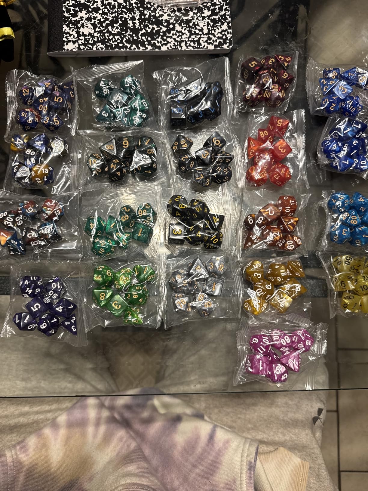 CiaraQ DND Dice Sets - 26 X 7 Polyhedral Dice (182pcs) with a Large Drawstring Bag Great for Dungeons and Dragons, Role Playing Table Game customer photo 2