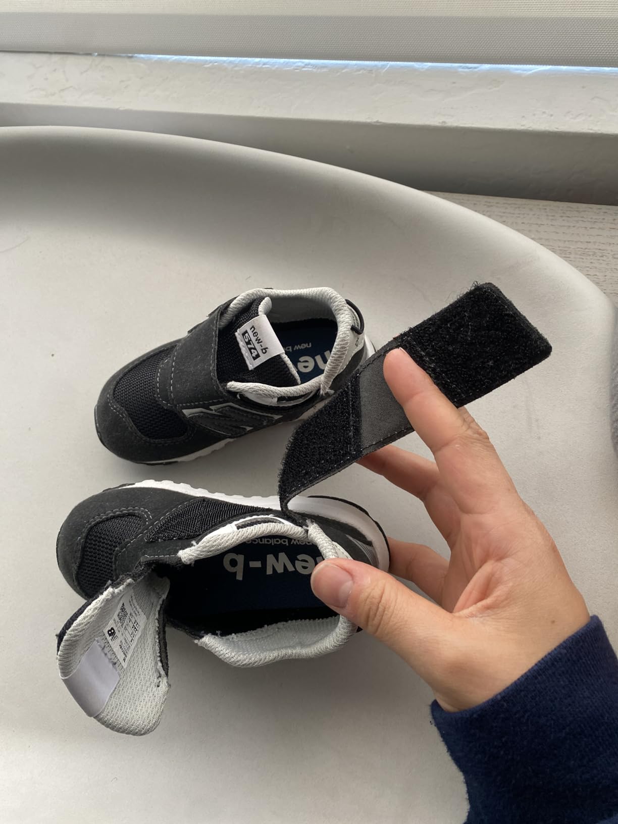 New Balance Baby Boys' 574 New-b Hook-and-Loop Sneakers customer photo 2